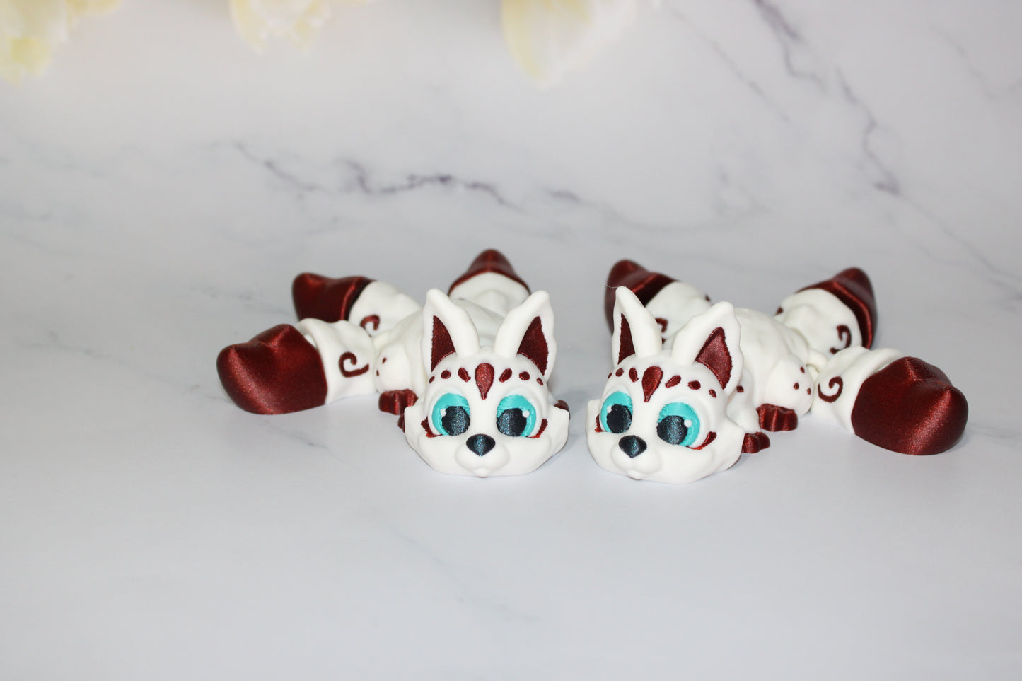 Cryptids- Kitsune, Jersey Devil, and Wolpertinger Articulated 3d Printed Figurine - Wonderland 3D Printing