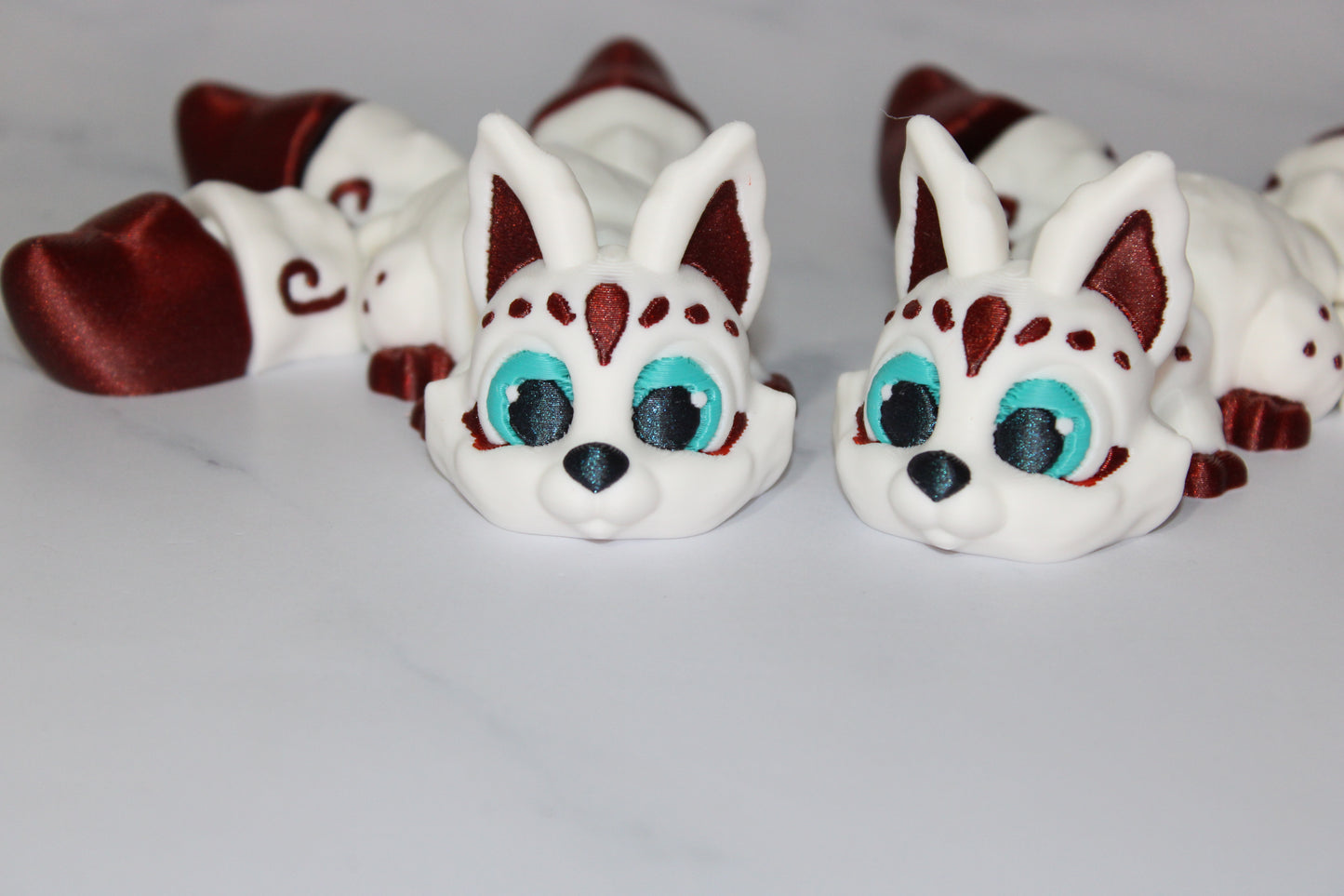 Cryptids- Kitsune, Jersey Devil, and Wolpertinger Articulated 3d Printed Figurine - Wonderland 3D Printing