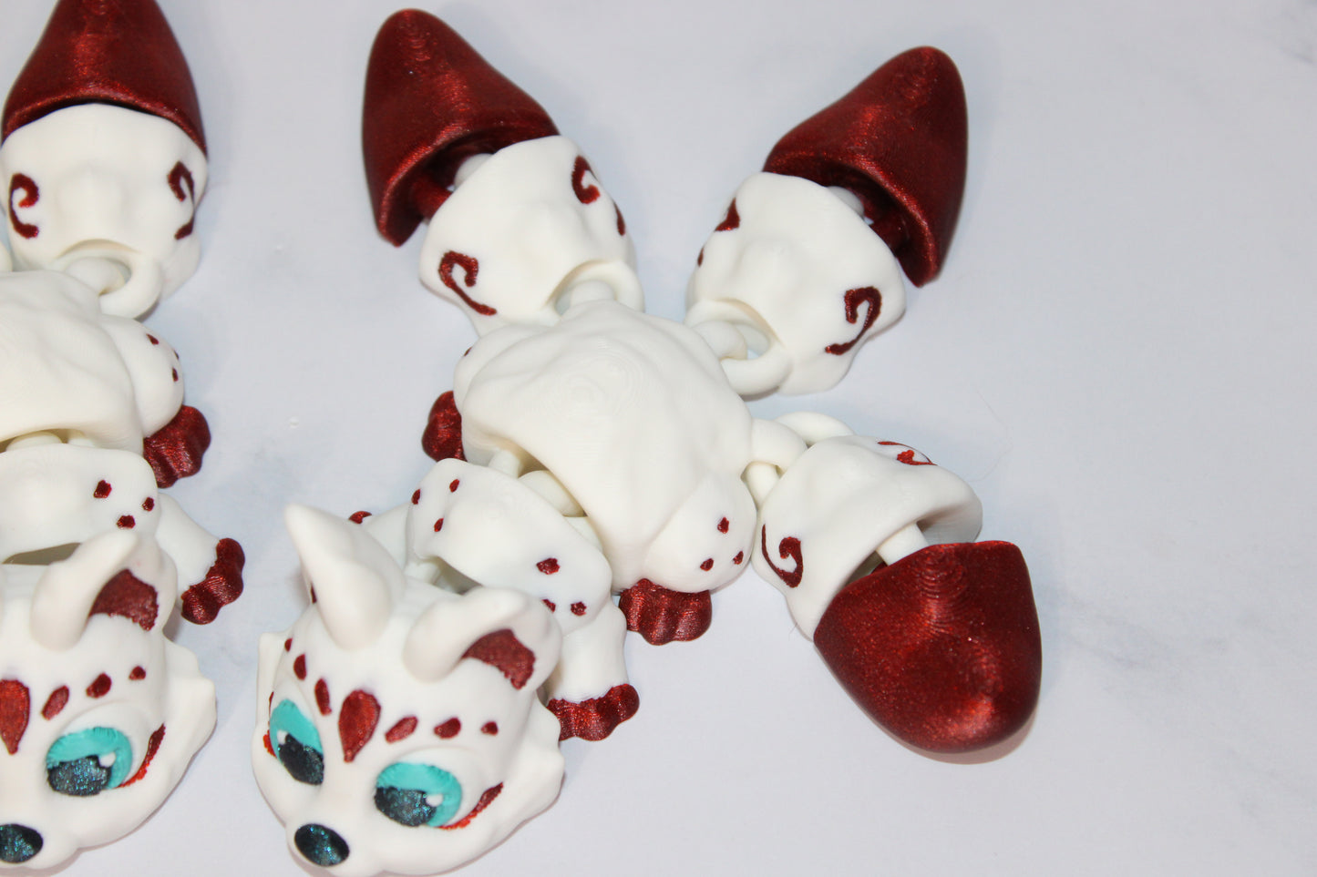 Cryptids- Kitsune, Jersey Devil, and Wolpertinger Articulated 3d Printed Figurine - Wonderland 3D Printing