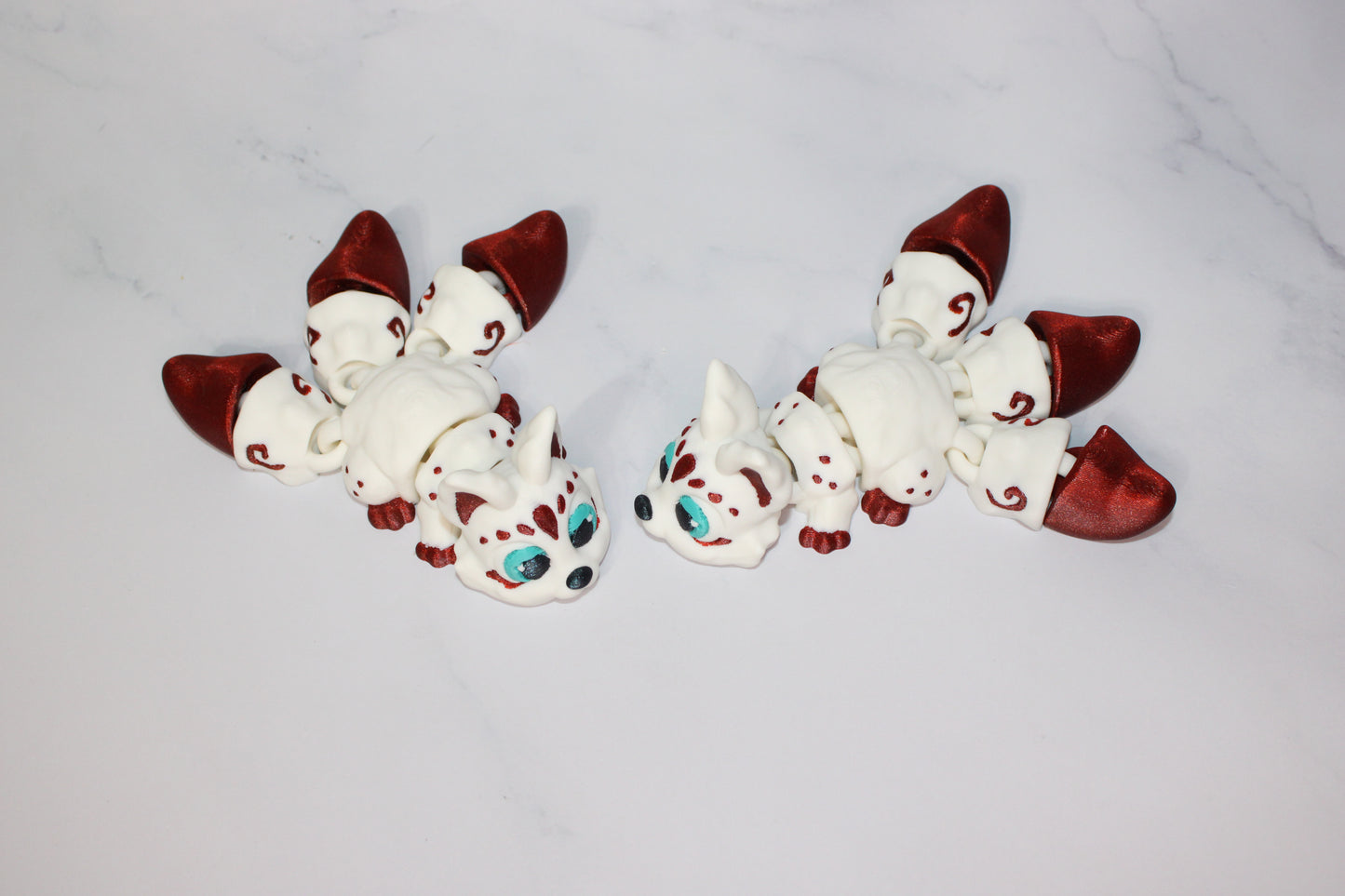 Cryptids- Kitsune, Jersey Devil, and Wolpertinger Articulated 3d Printed Figurine - Wonderland 3D Printing