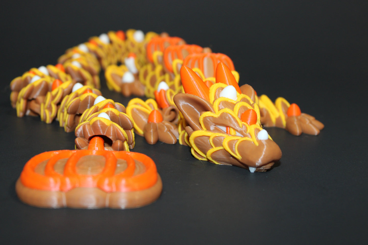 Pumpkin Spice Cookie Dragon 3D Printed Articulated
