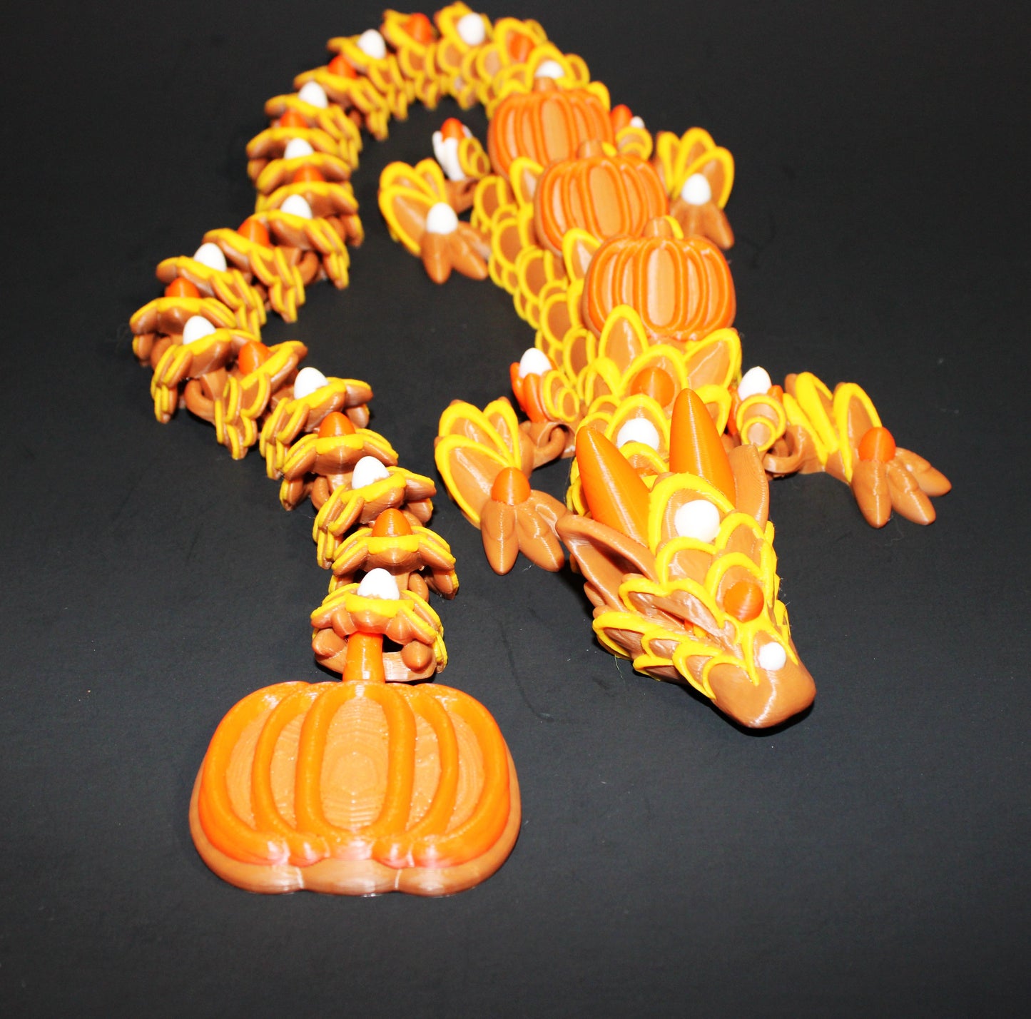 Pumpkin Spice Cookie Dragon 3D Printed Articulated