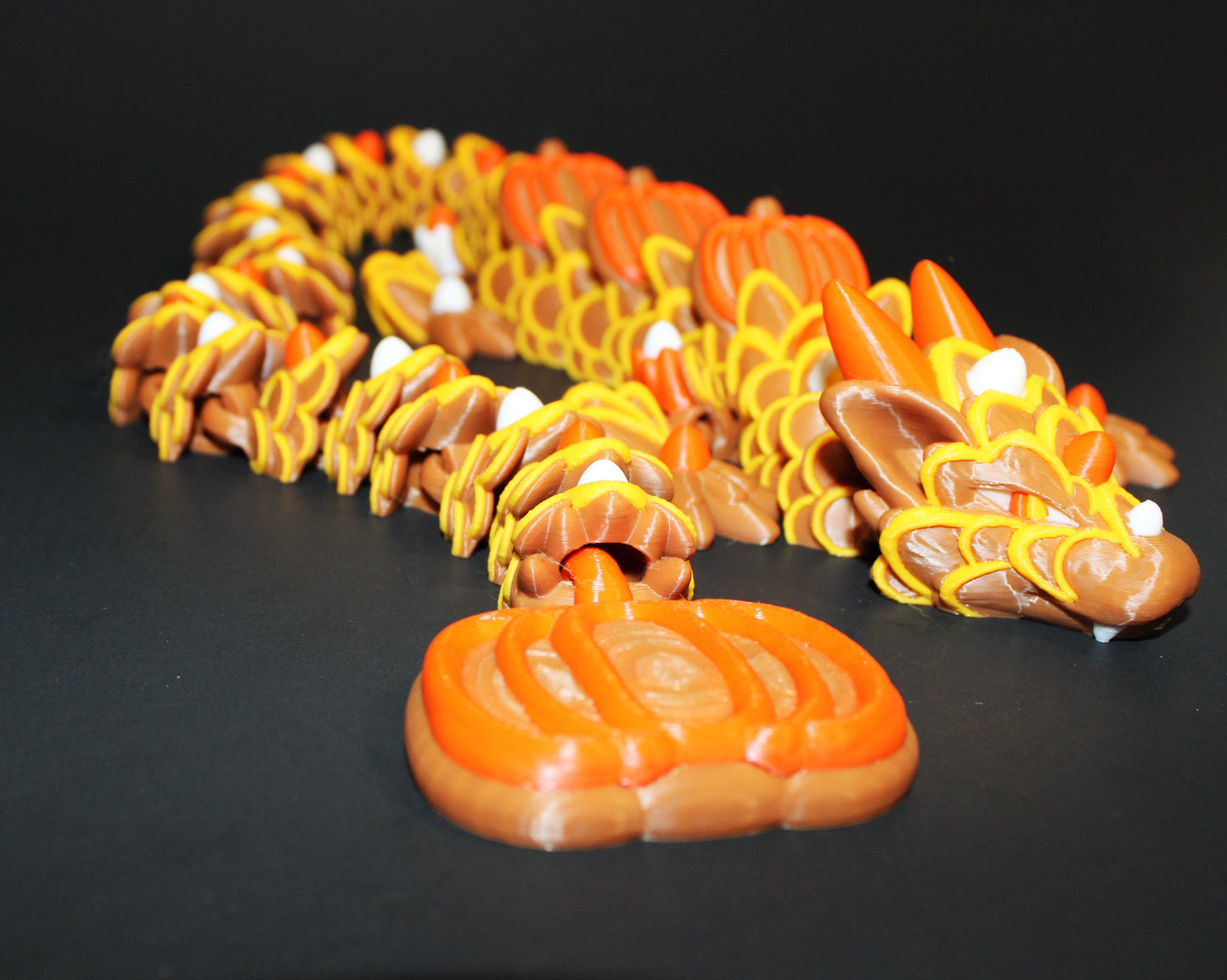 Pumpkin Spice Cookie Dragon 3D Printed Articulated