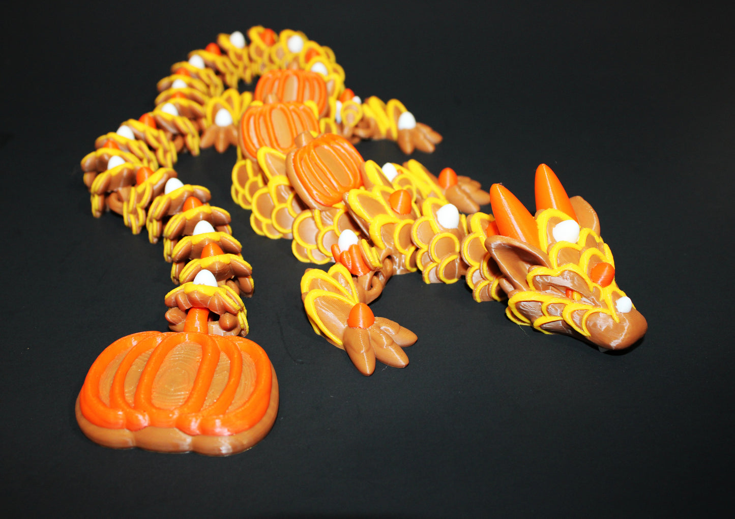 Pumpkin Spice Cookie Dragon 3D Printed Articulated