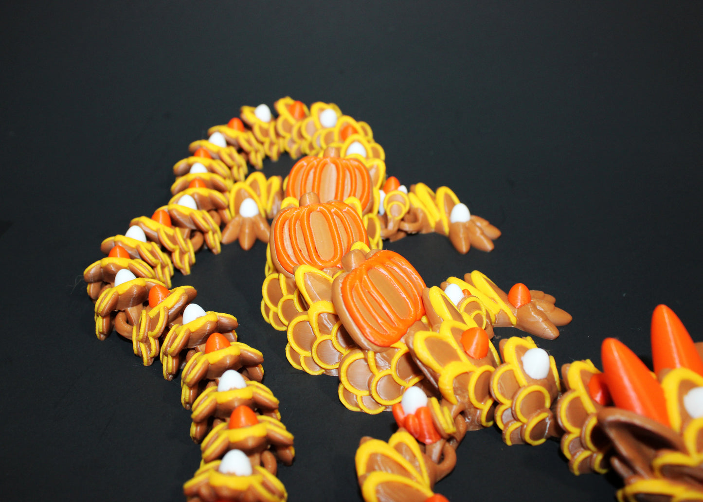 Pumpkin Spice Cookie Dragon 3D Printed Articulated