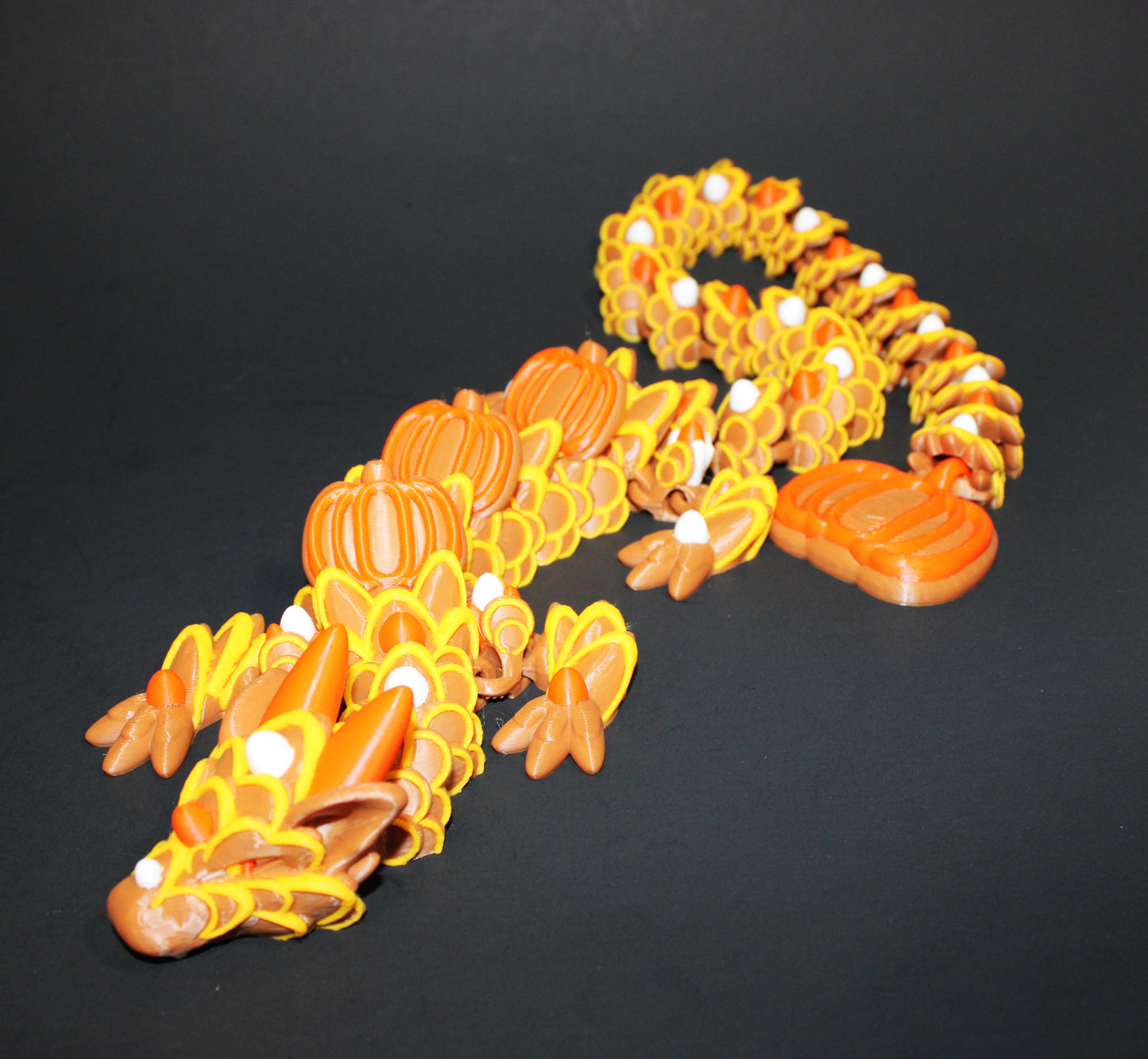 Pumpkin Spice Cookie Dragon 3D Printed Articulated