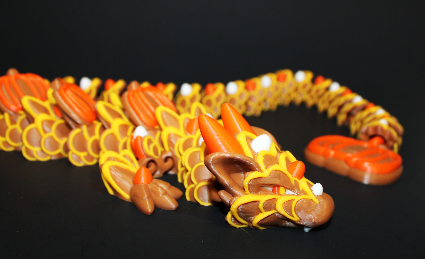 Pumpkin Spice Cookie Dragon 3D Printed Articulated