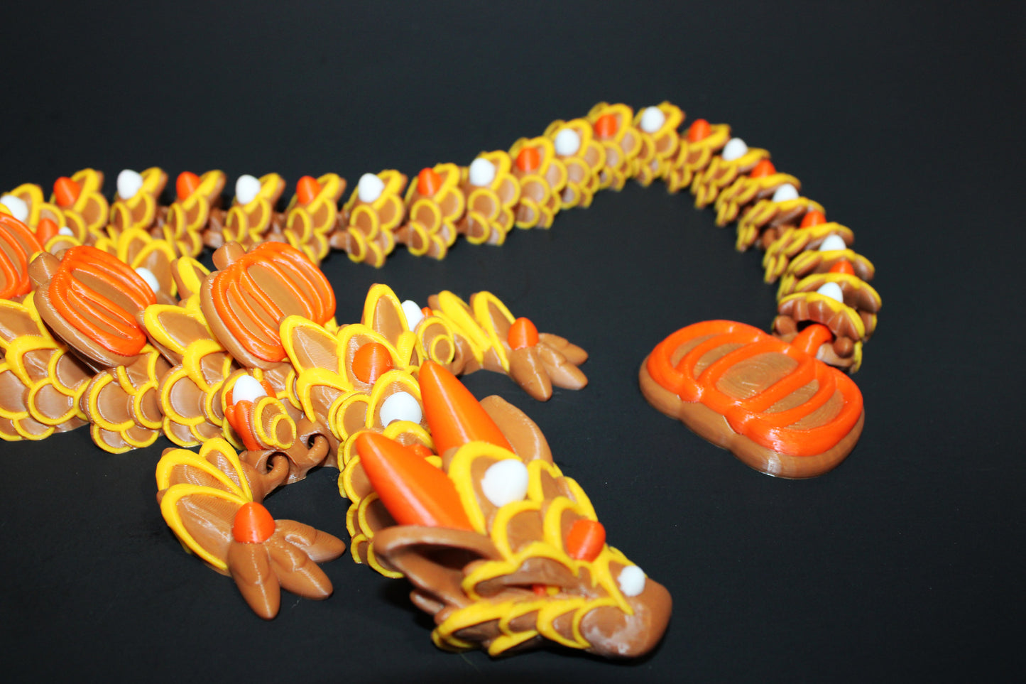 Pumpkin Spice Cookie Dragon 3D Printed Articulated
