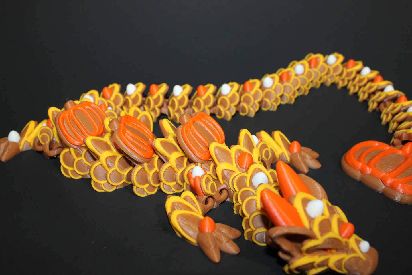 Pumpkin Spice Cookie Dragon 3D Printed Articulated