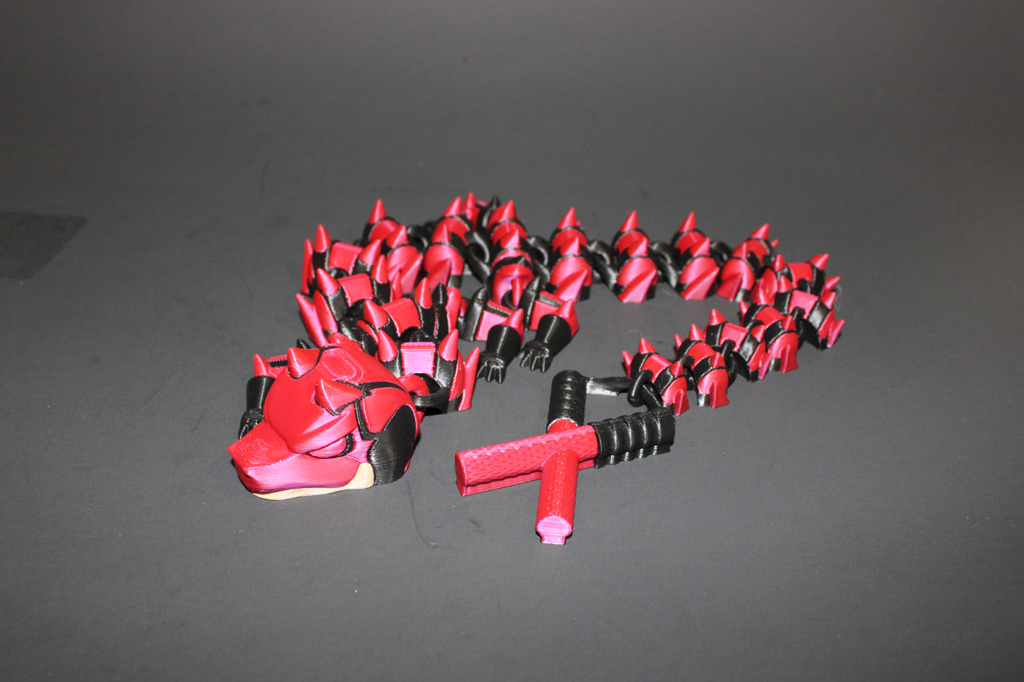 3D Printed Articulated Devil Dragon Fidget Toy