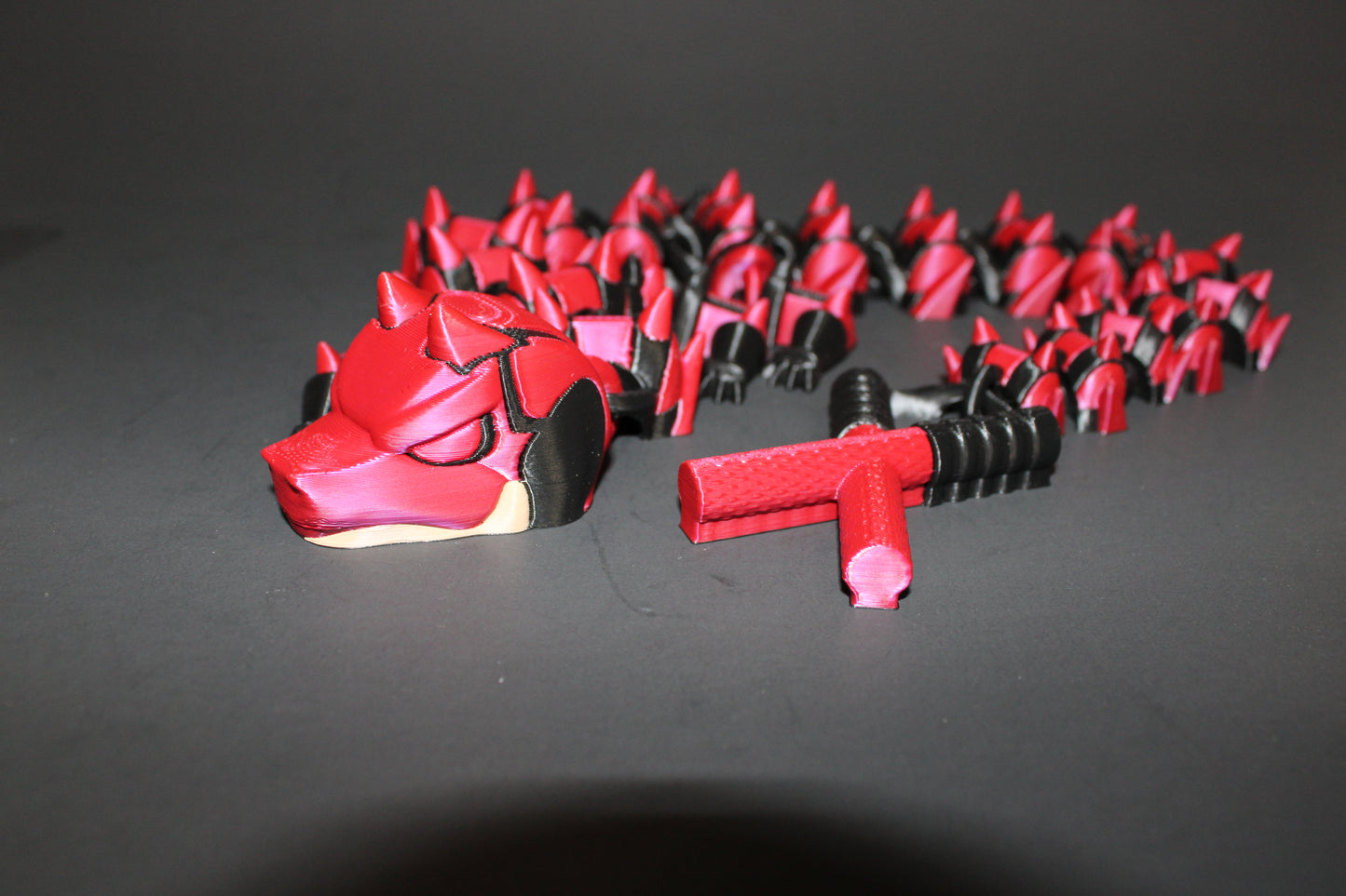 3D Printed Articulated Devil Dragon Fidget Toy