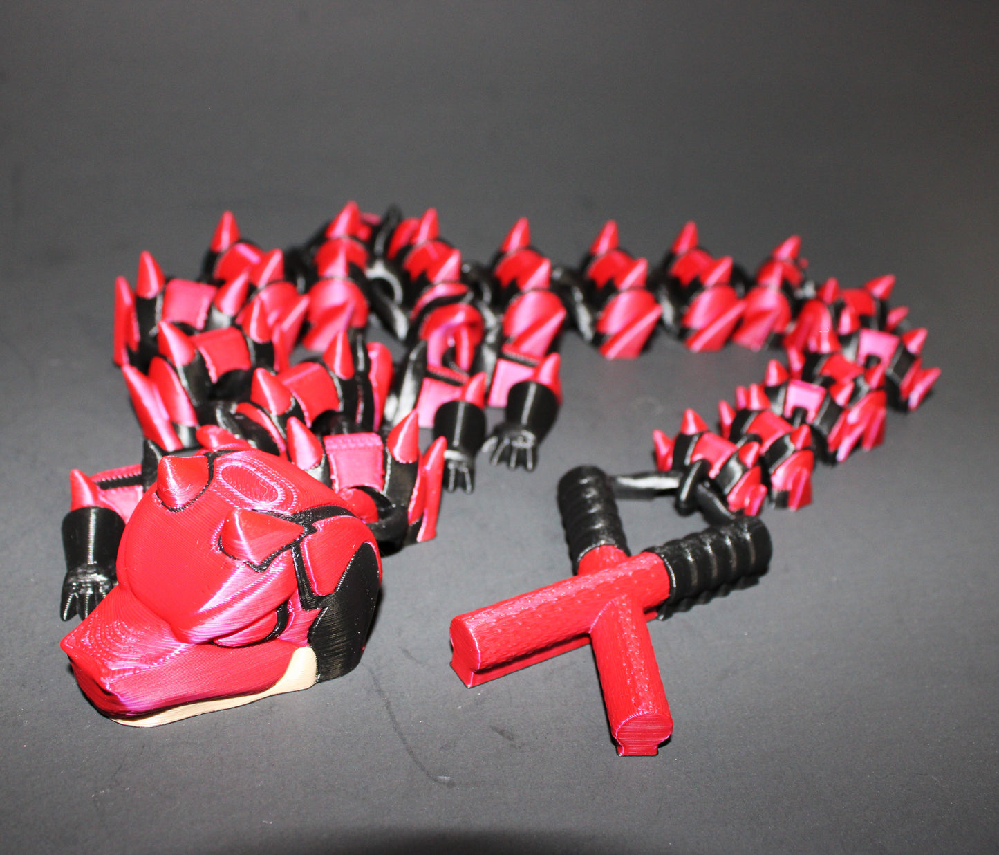 3D Printed Articulated Devil Dragon Fidget Toy