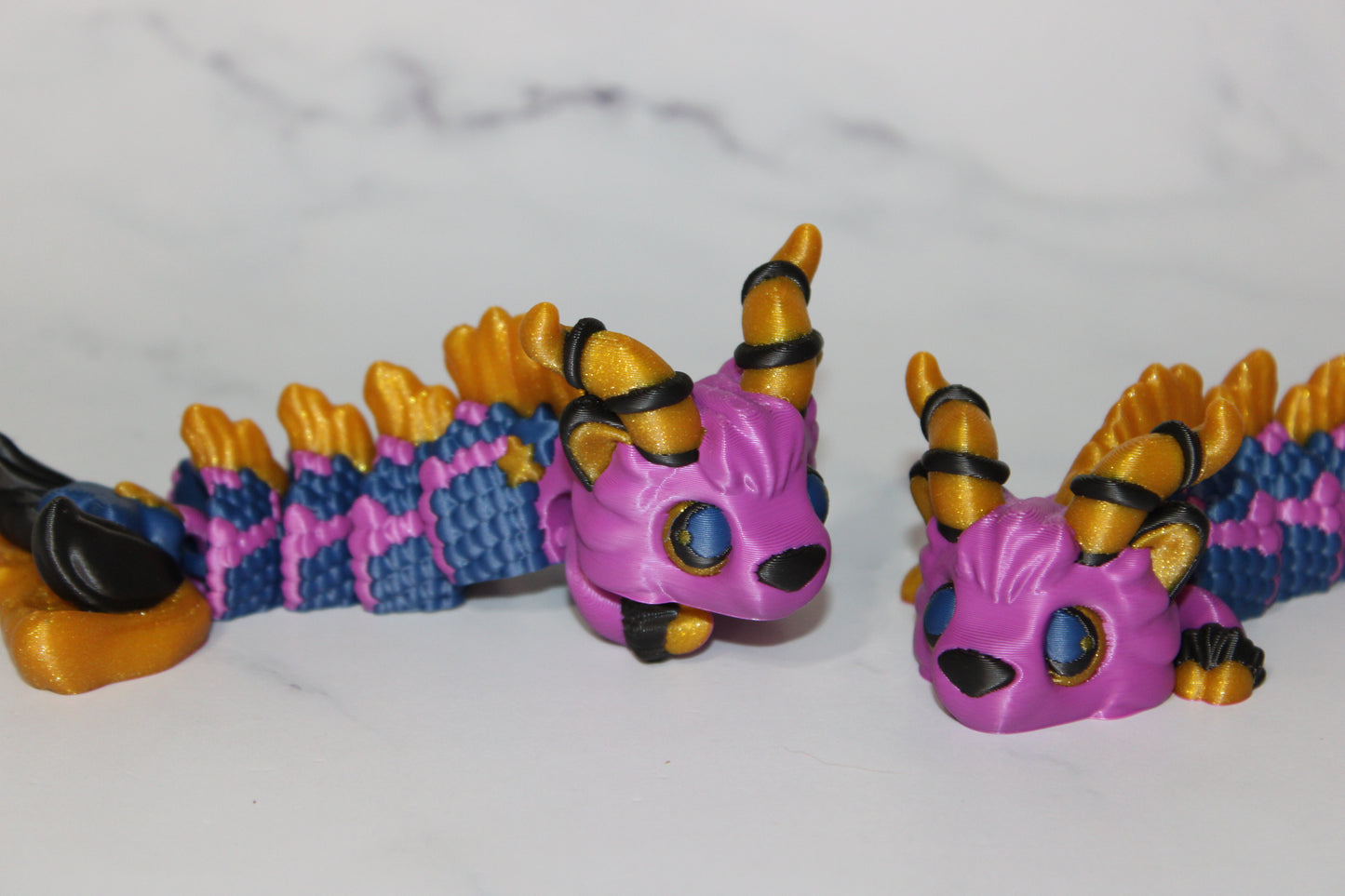Capricorn Dragon Articulated 3d Printed Figurine