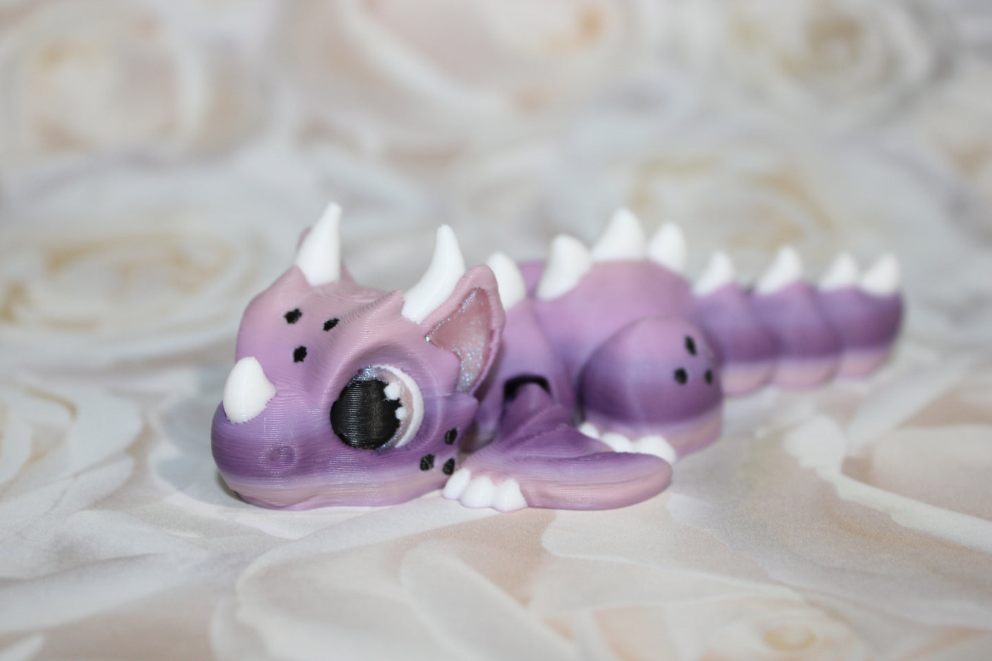 Baby Wyvern Dragon: 3D Printed Articulated Fidget Toy-4.25"