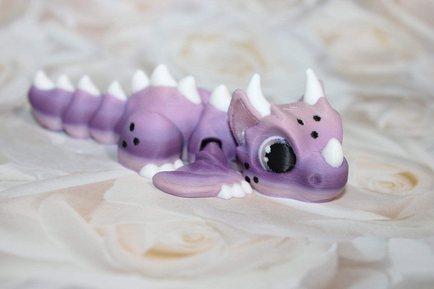 Baby Wyvern Dragon: 3D Printed Articulated Fidget Toy-4.25"