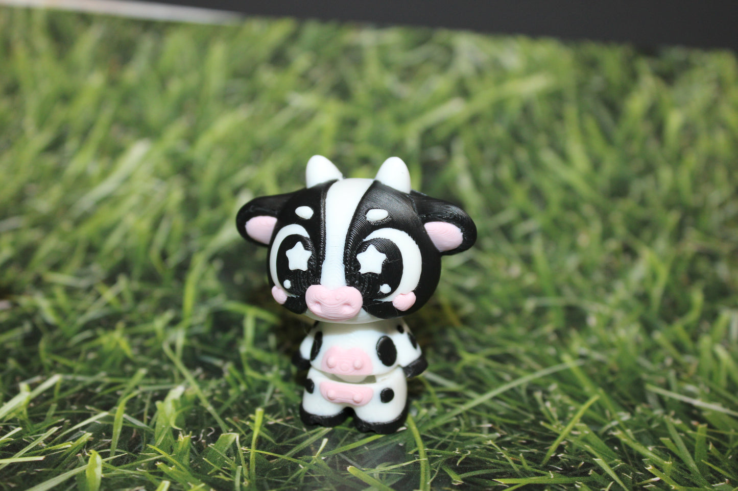 3D Printed Cow with Fence 2"