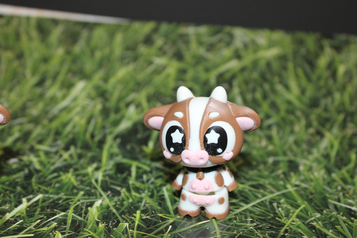 3D Printed Cow with Fence 2"