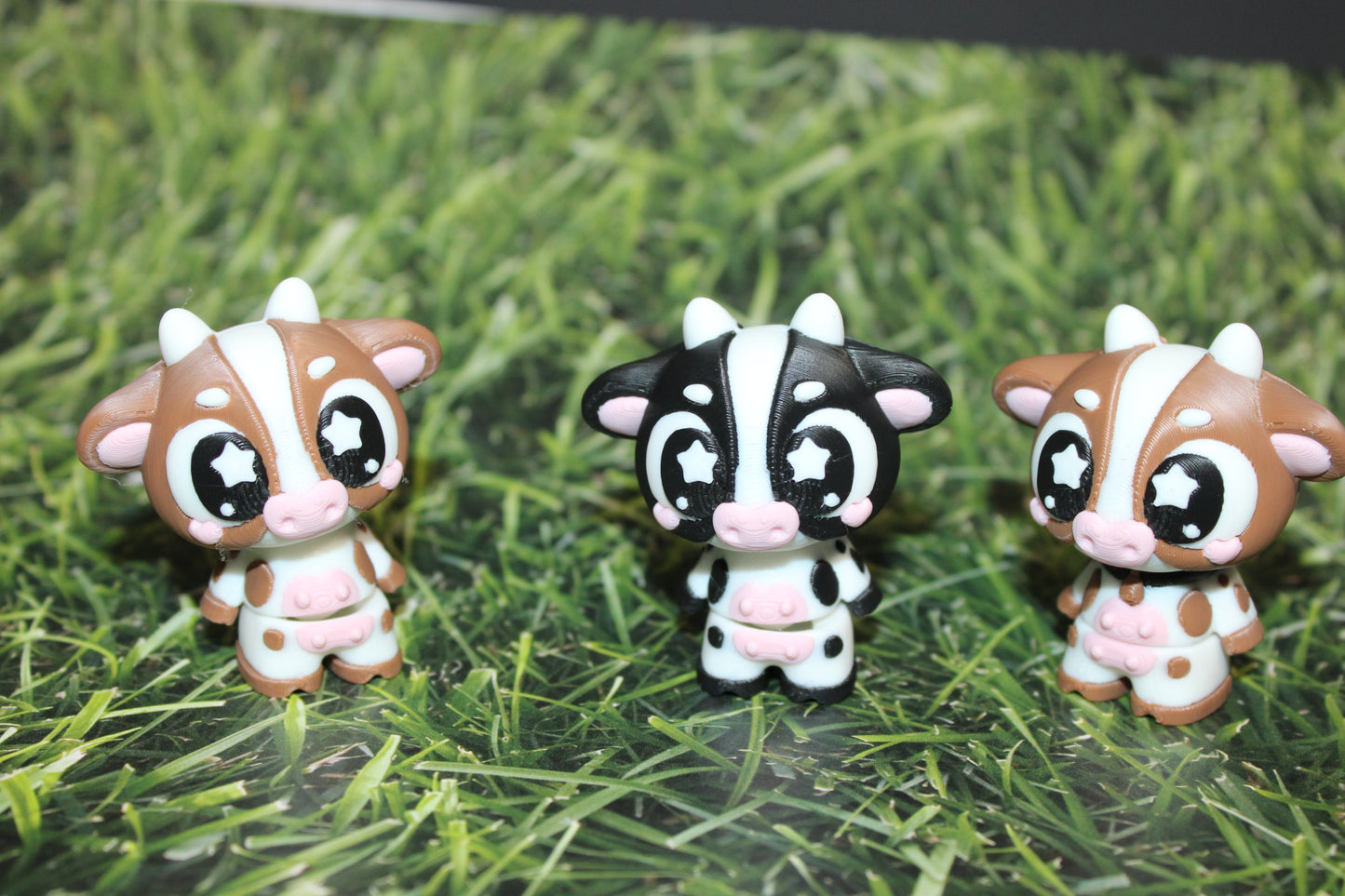3D Printed Cow with Fence 2"