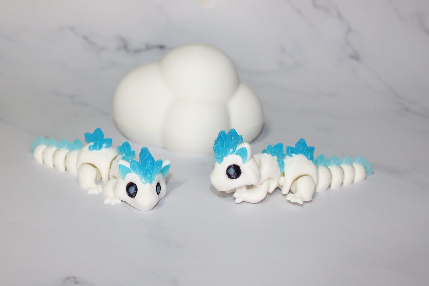 Kosetsu Winter Snowfall Dragon Articulated 3d Printed Figurine