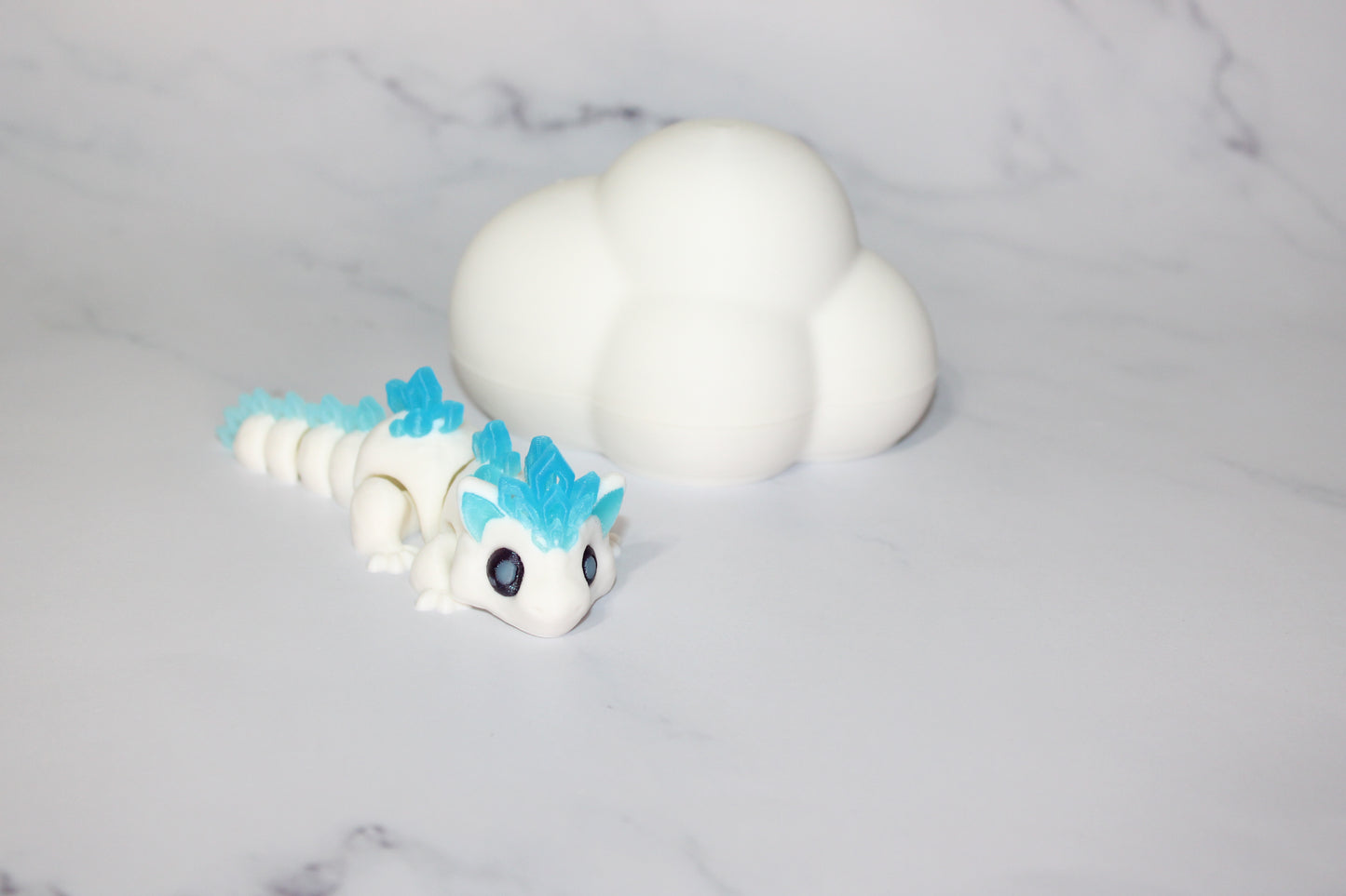 Kosetsu Winter Snowfall Dragon Articulated 3d Printed Figurine
