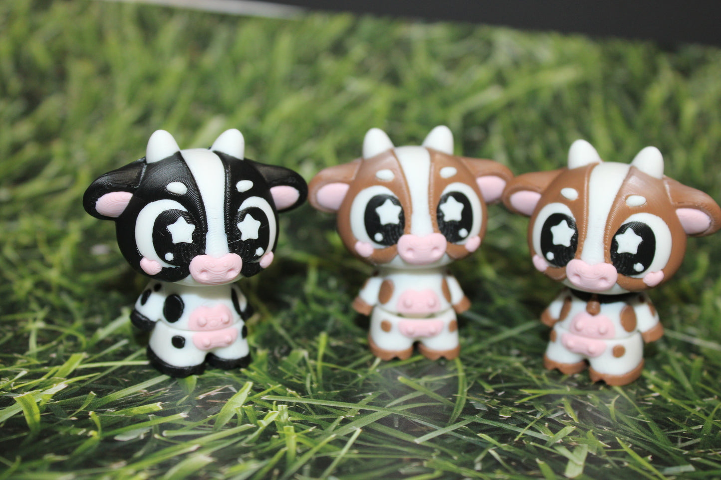 3D Printed Cow with Fence 2"