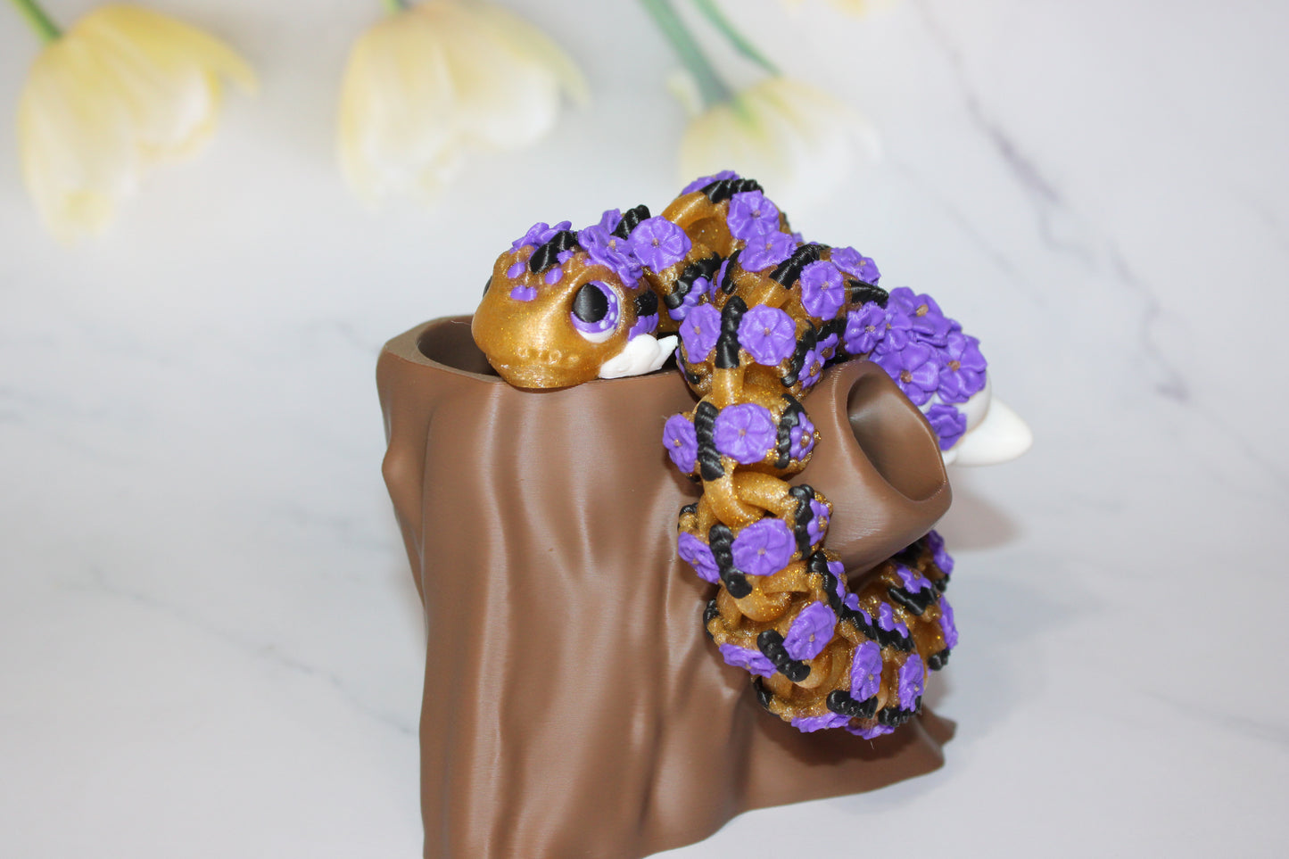 Chinese New Year Snake Articulated 3d Printed Figurine