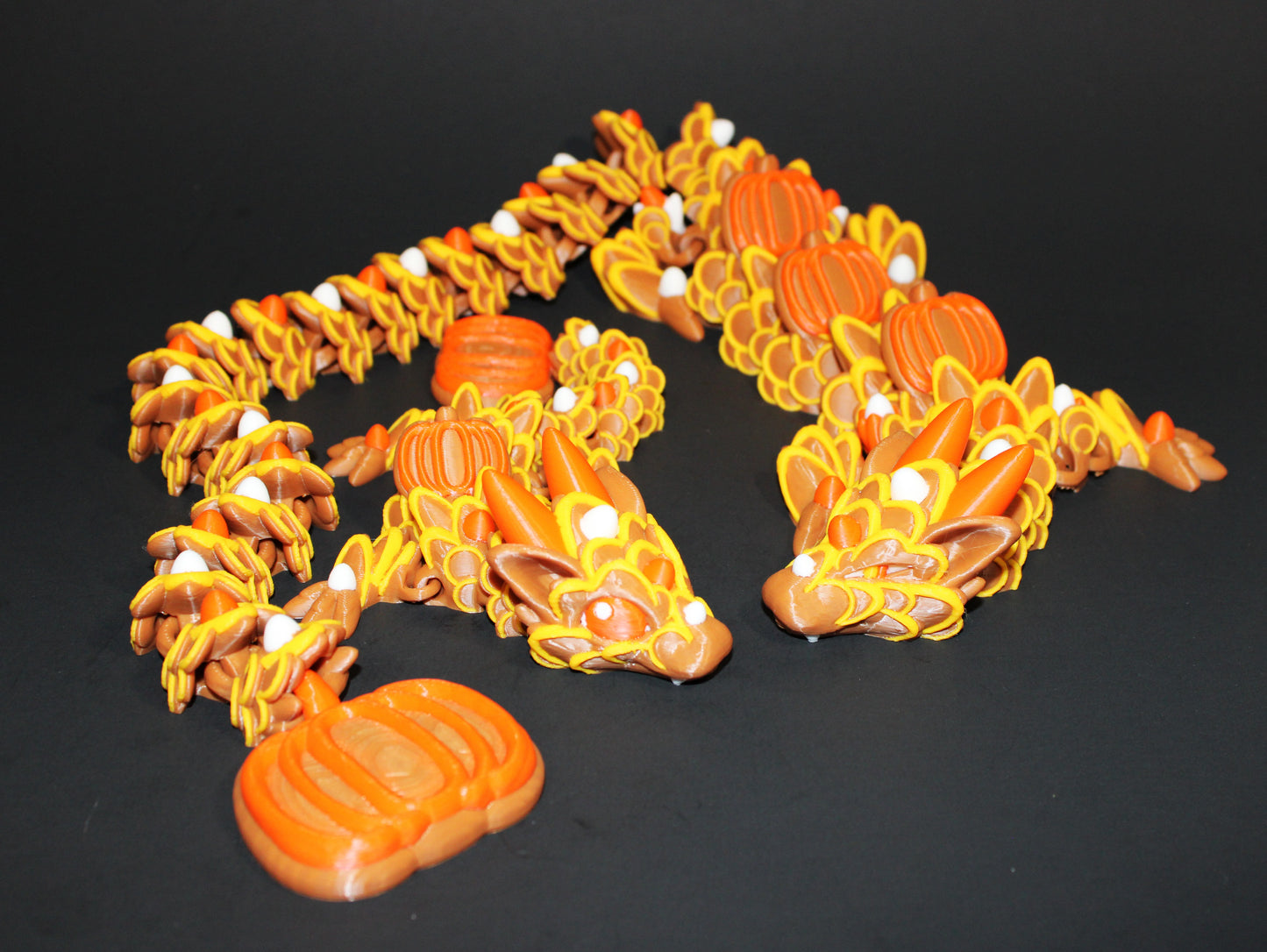 Pumpkin Spice Cookie Dragon 3D Printed Articulated