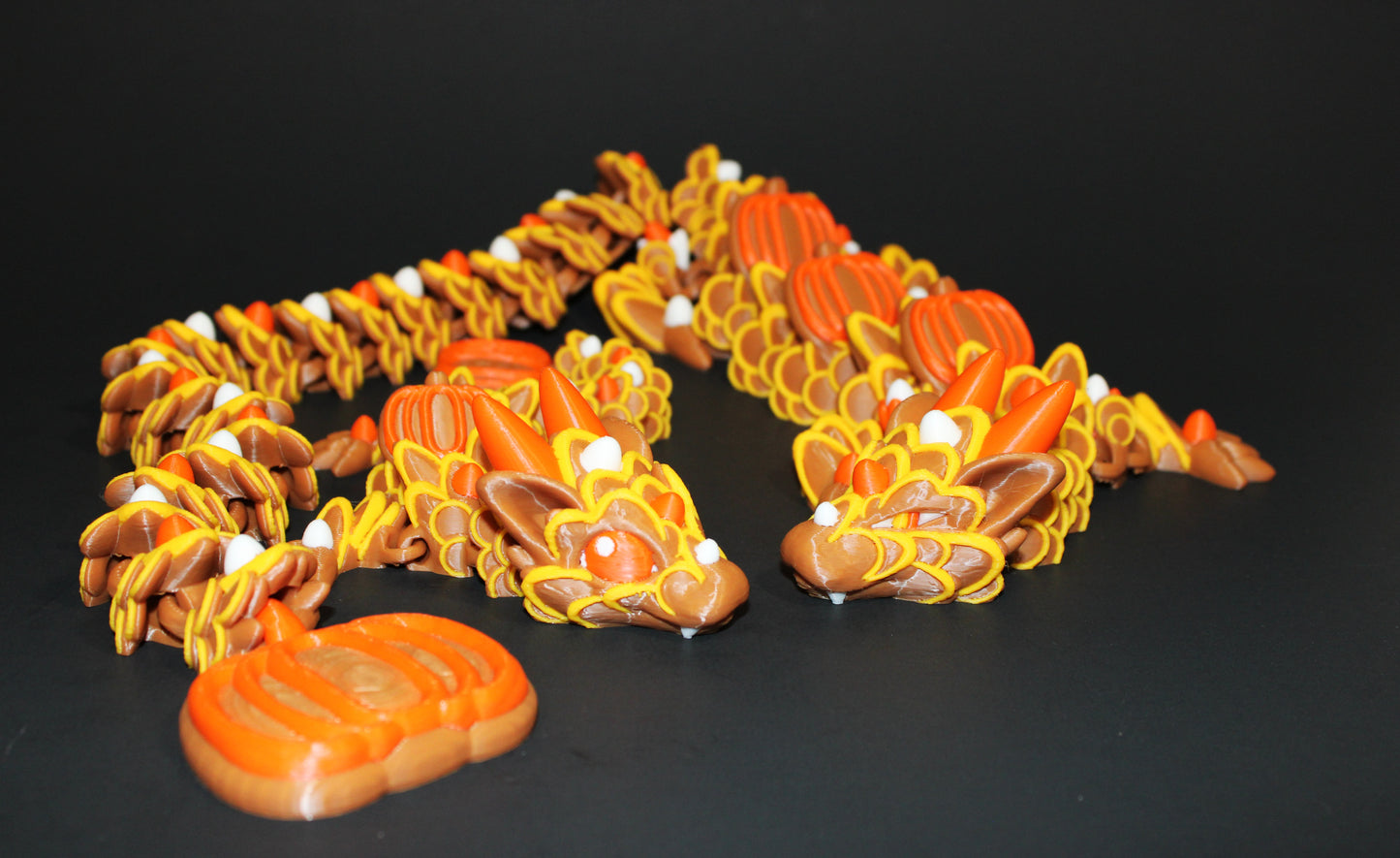Pumpkin Spice Cookie Dragon 3D Printed Articulated