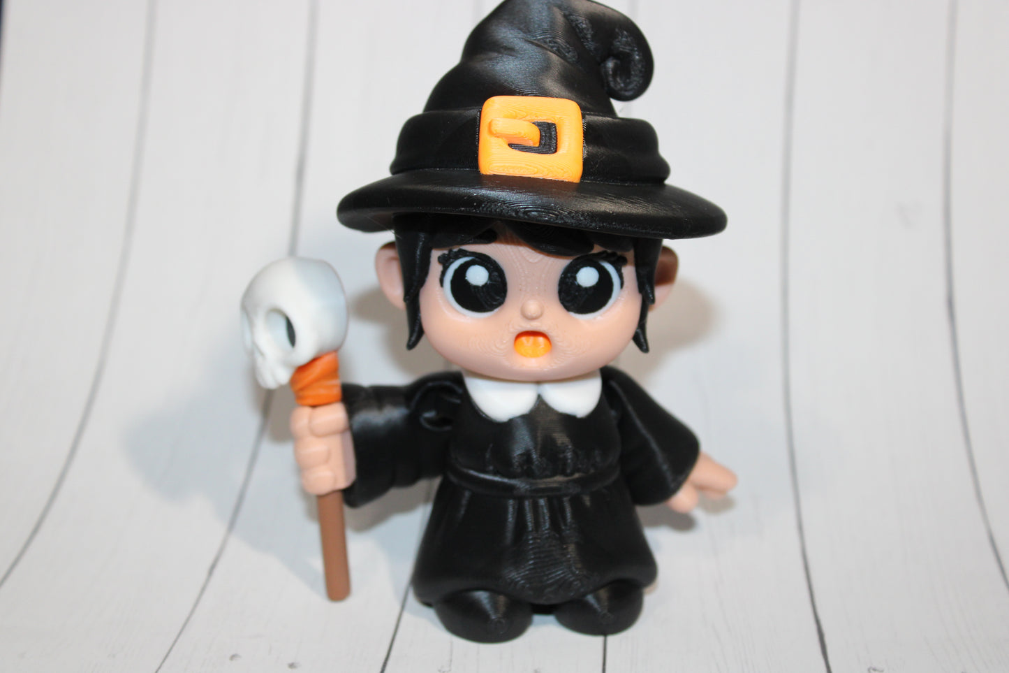 3D Printed Articulated Cute Witch Figurine