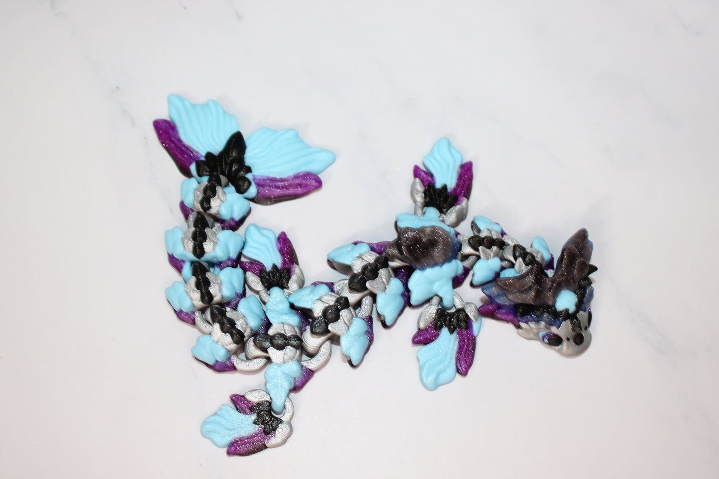 Mizu Water Dragon Articulated 3d Printed Figurine