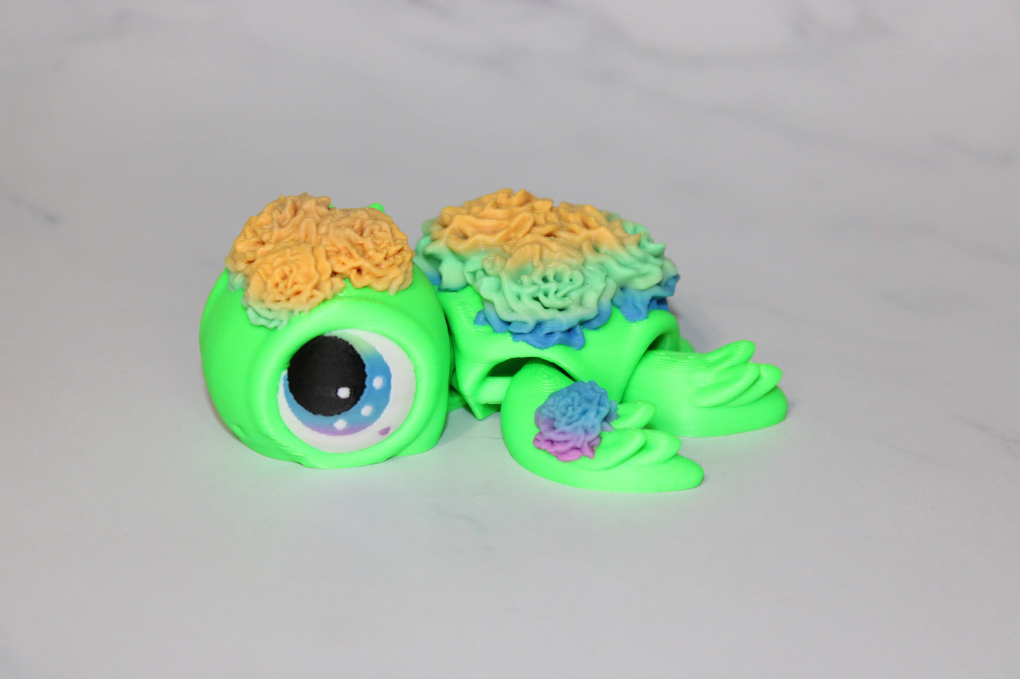 State Flower Turtles or Flower Turtles 3.5 inches Long Multiple Varieties to choose from-Articulated 3d Printed Figurine