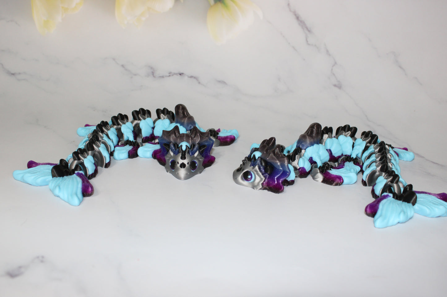 Mizu Water Dragon Articulated 3d Printed Figurine