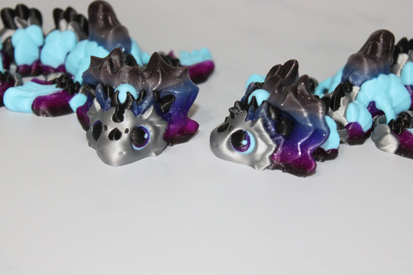 Mizu Water Dragon Articulated 3d Printed Figurine