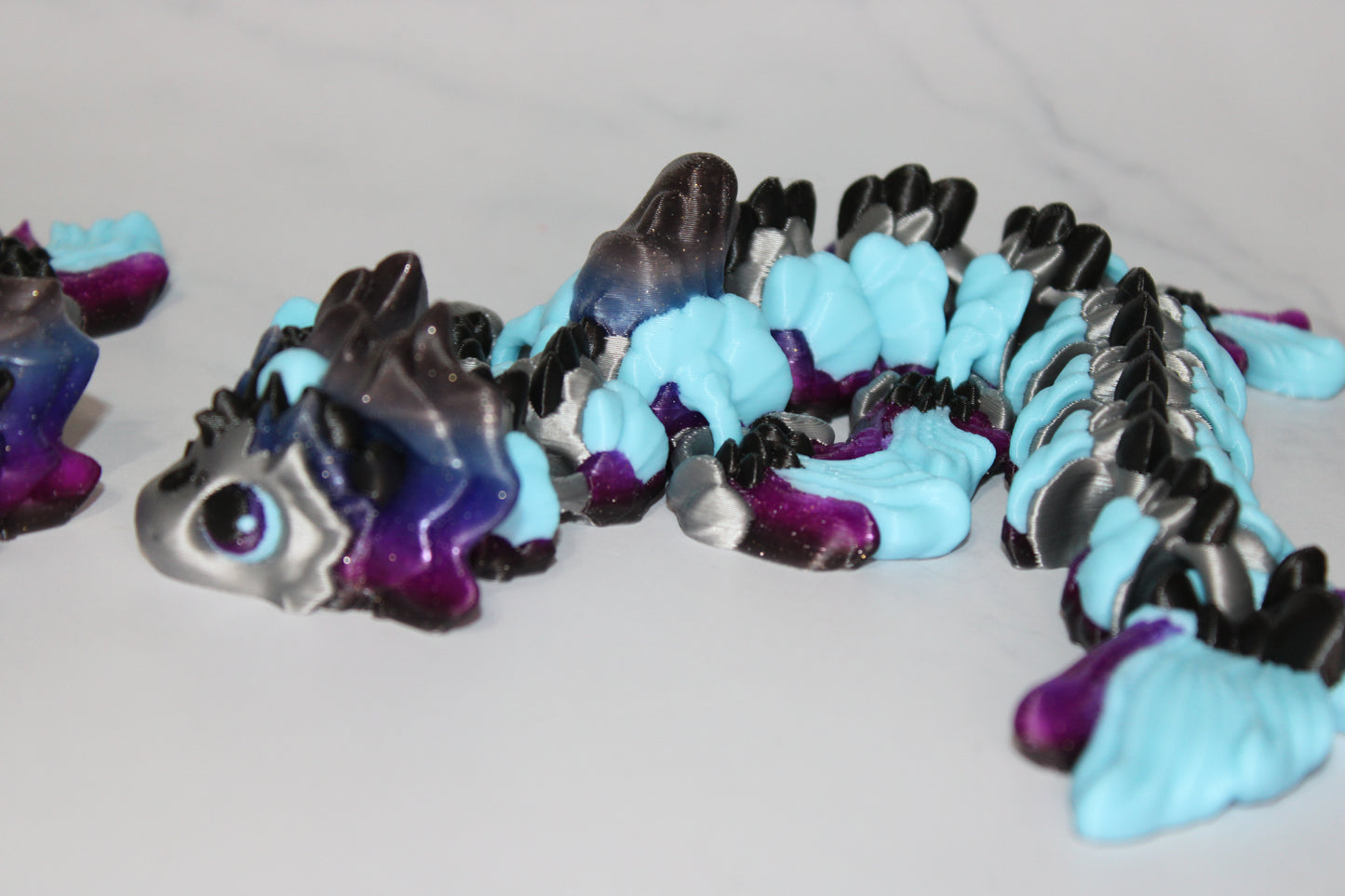 Mizu Water Dragon Articulated 3d Printed Figurine