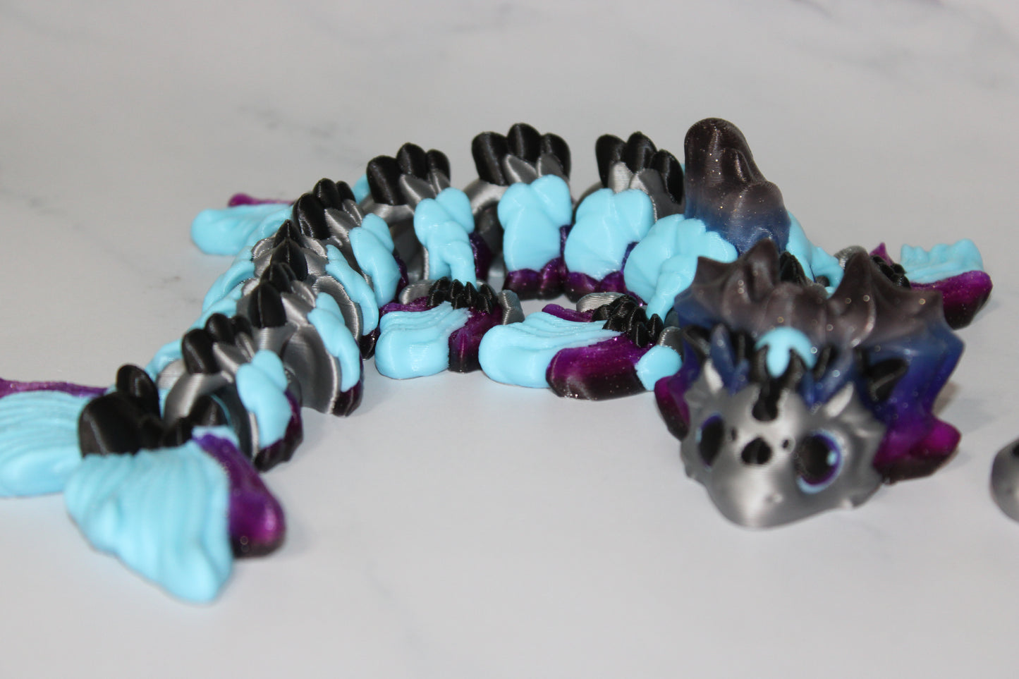 Mizu Water Dragon Articulated 3d Printed Figurine