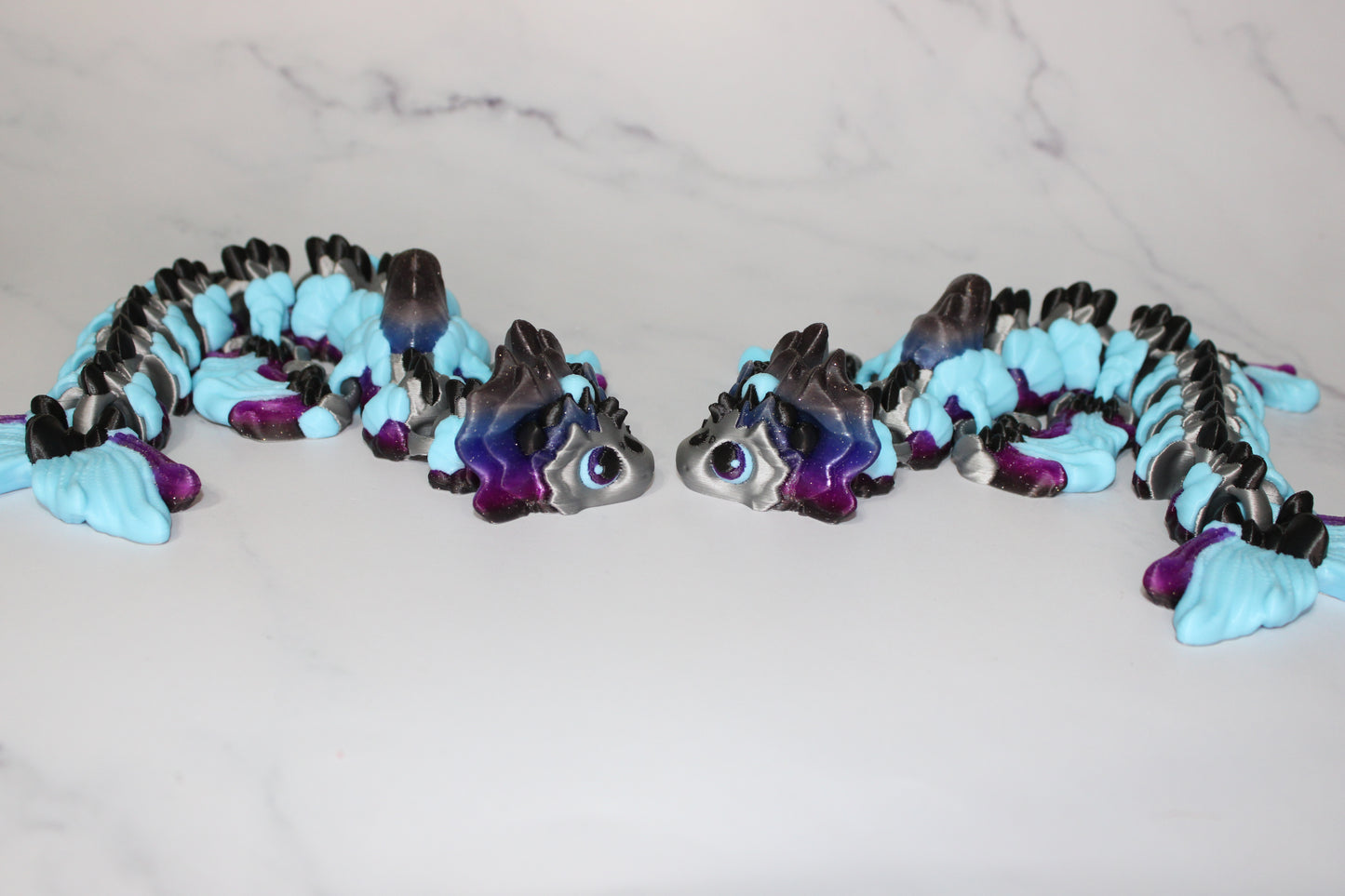 Mizu Water Dragon Articulated 3d Printed Figurine