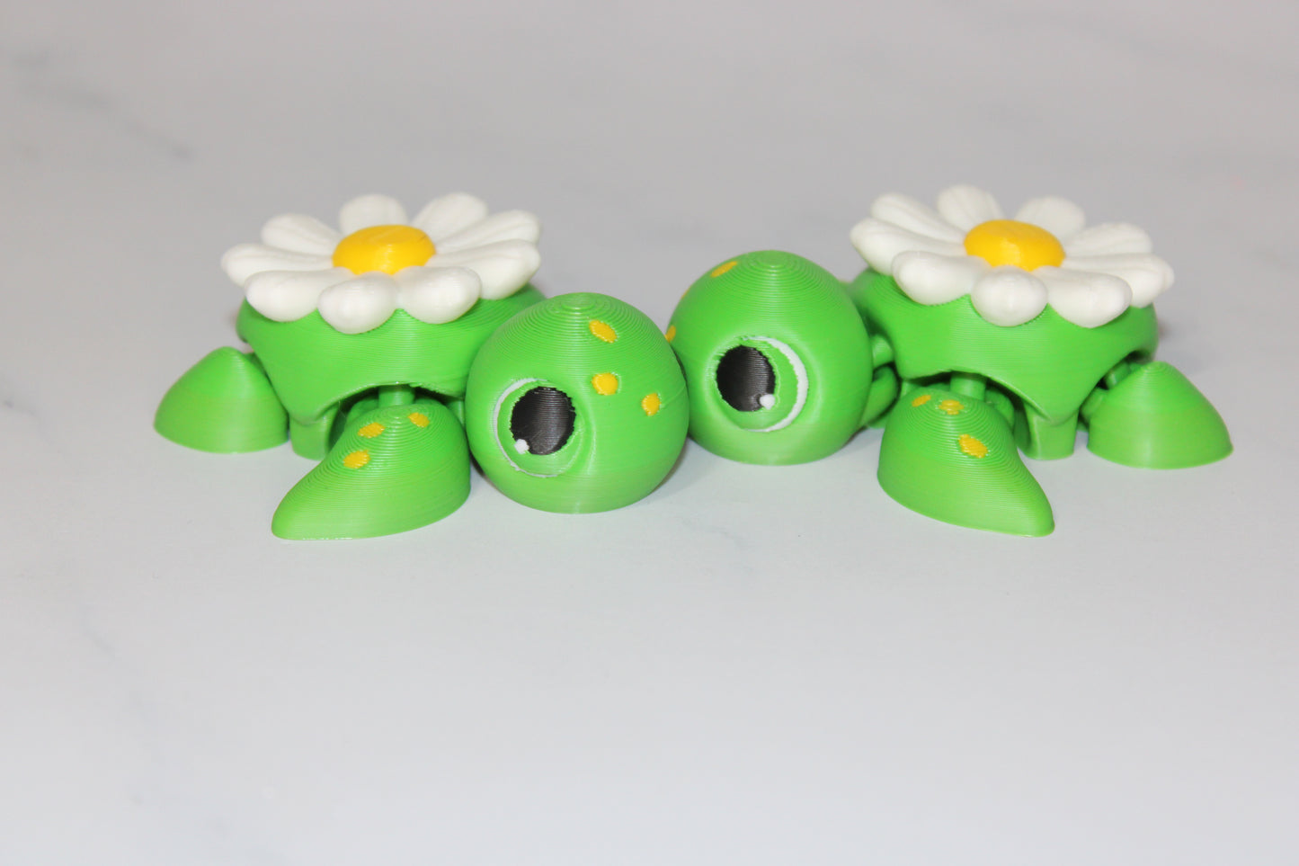 State Flower Turtles or Flower Turtles 3.5 inches Long Multiple Varieties to choose from-Articulated 3d Printed Figurine