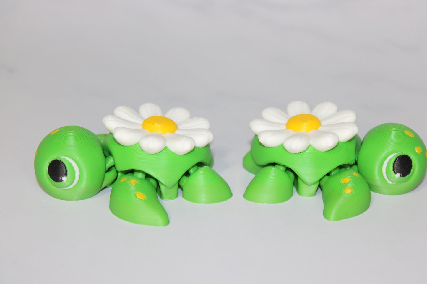 State Flower Turtles or Flower Turtles 3.5 inches Long Multiple Varieties to choose from-Articulated 3d Printed Figurine