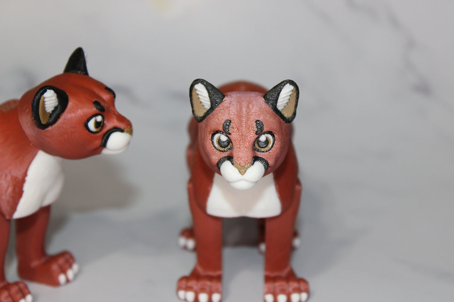 Puma 3D Printed Articulated Flexi Fidget Figurine - Wonderland 3D Printing