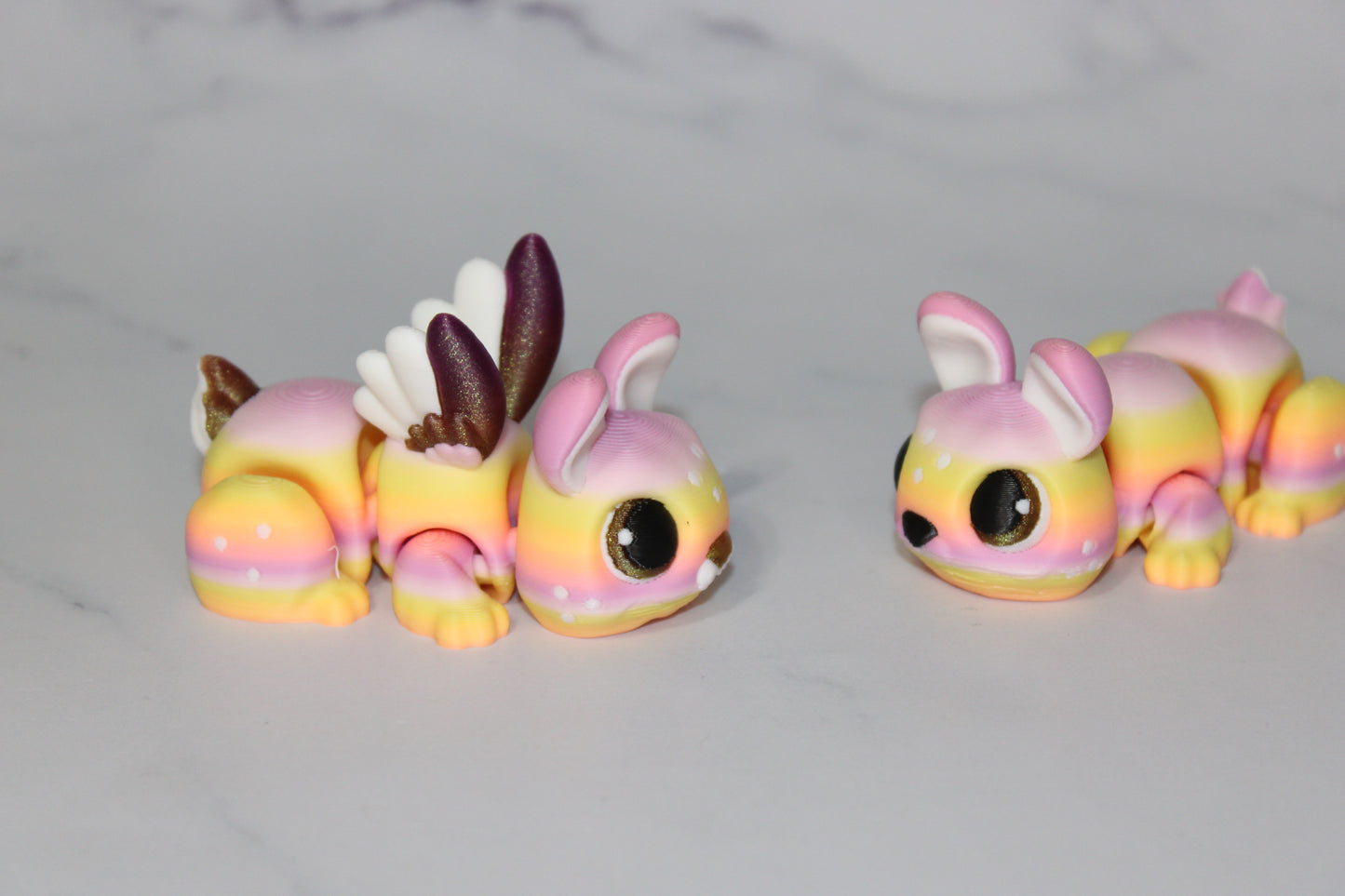 Fairy Bunny or Bunny Articulated 3d Printed Figurine