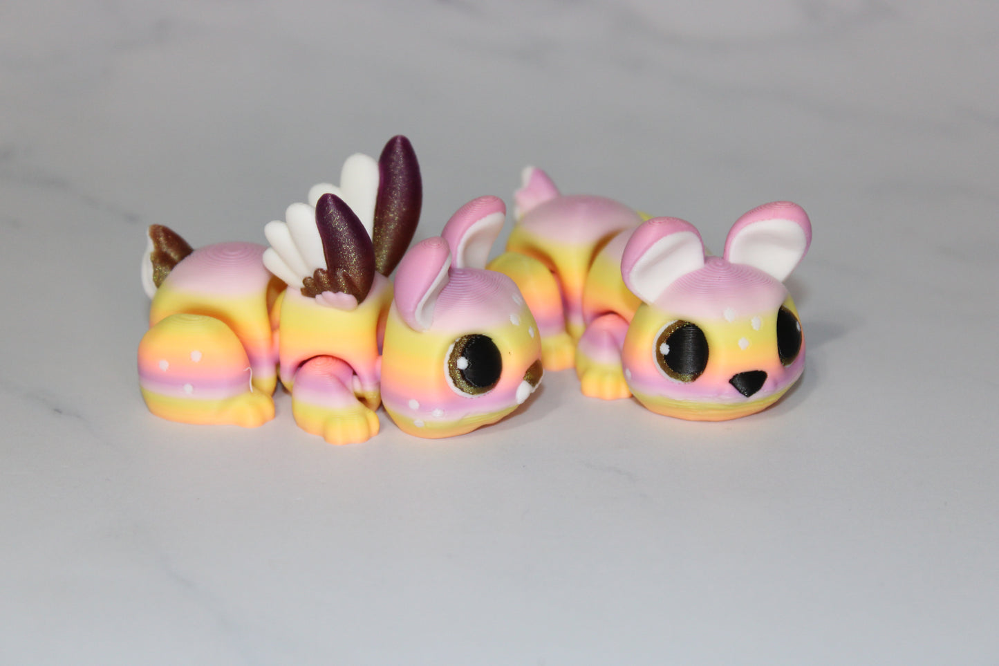 Fairy Bunny or Bunny Articulated 3d Printed Figurine