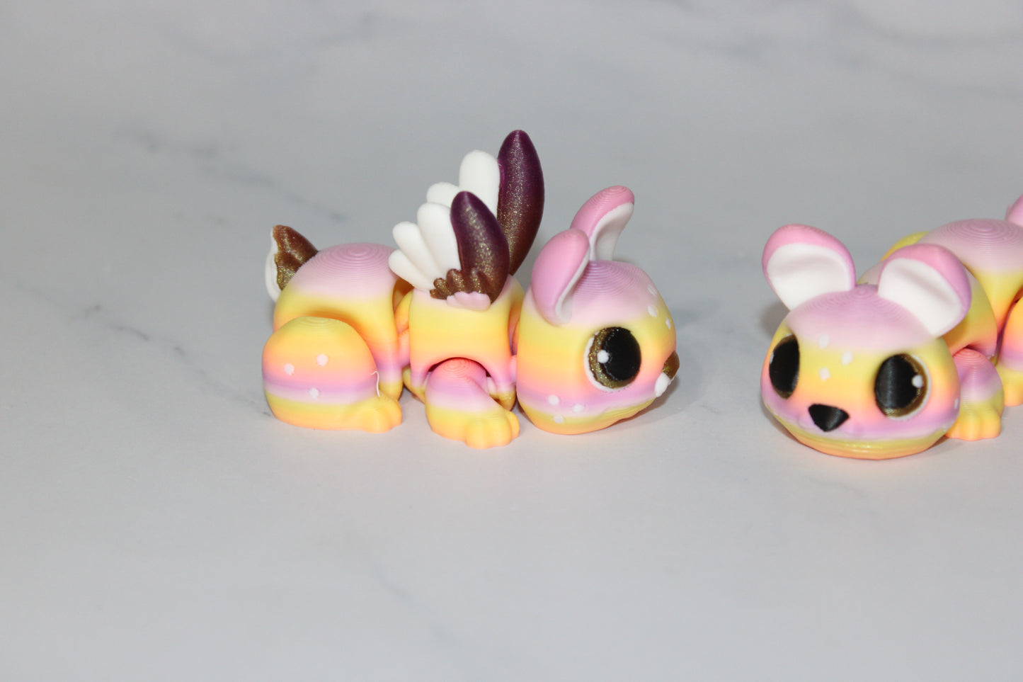 Fairy Bunny or Bunny Articulated 3d Printed Figurine