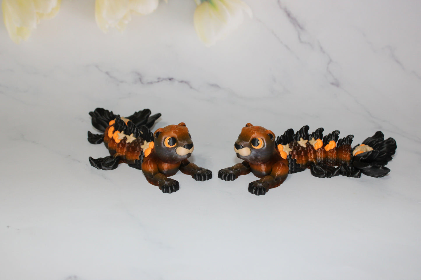 Aquarius the MerOtter Articulated 3d Printed Figurine - Wonderland 3D Printing