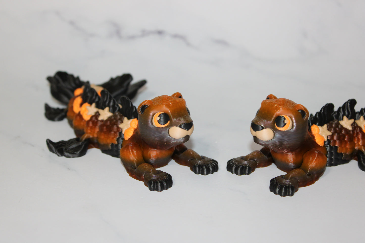 Aquarius the MerOtter Articulated 3d Printed Figurine - Wonderland 3D Printing