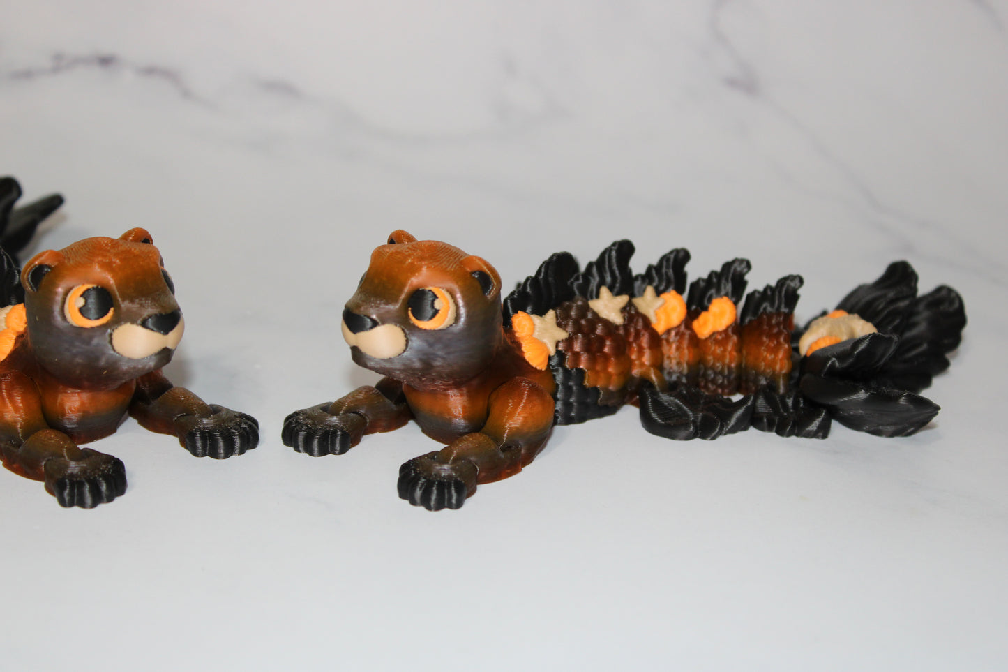 Aquarius the MerOtter Articulated 3d Printed Figurine - Wonderland 3D Printing