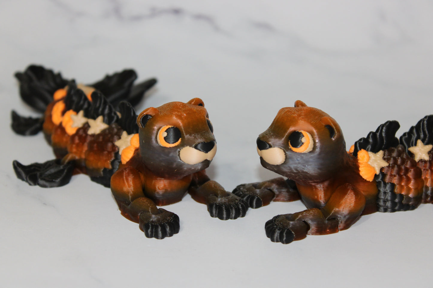 Aquarius the MerOtter Articulated 3d Printed Figurine - Wonderland 3D Printing