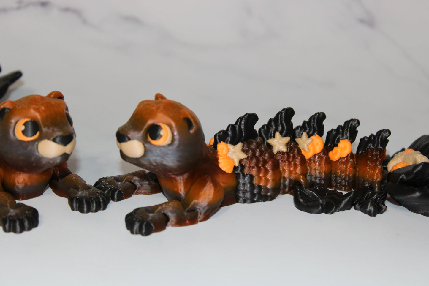 Aquarius the MerOtter Articulated 3d Printed Figurine - Wonderland 3D Printing