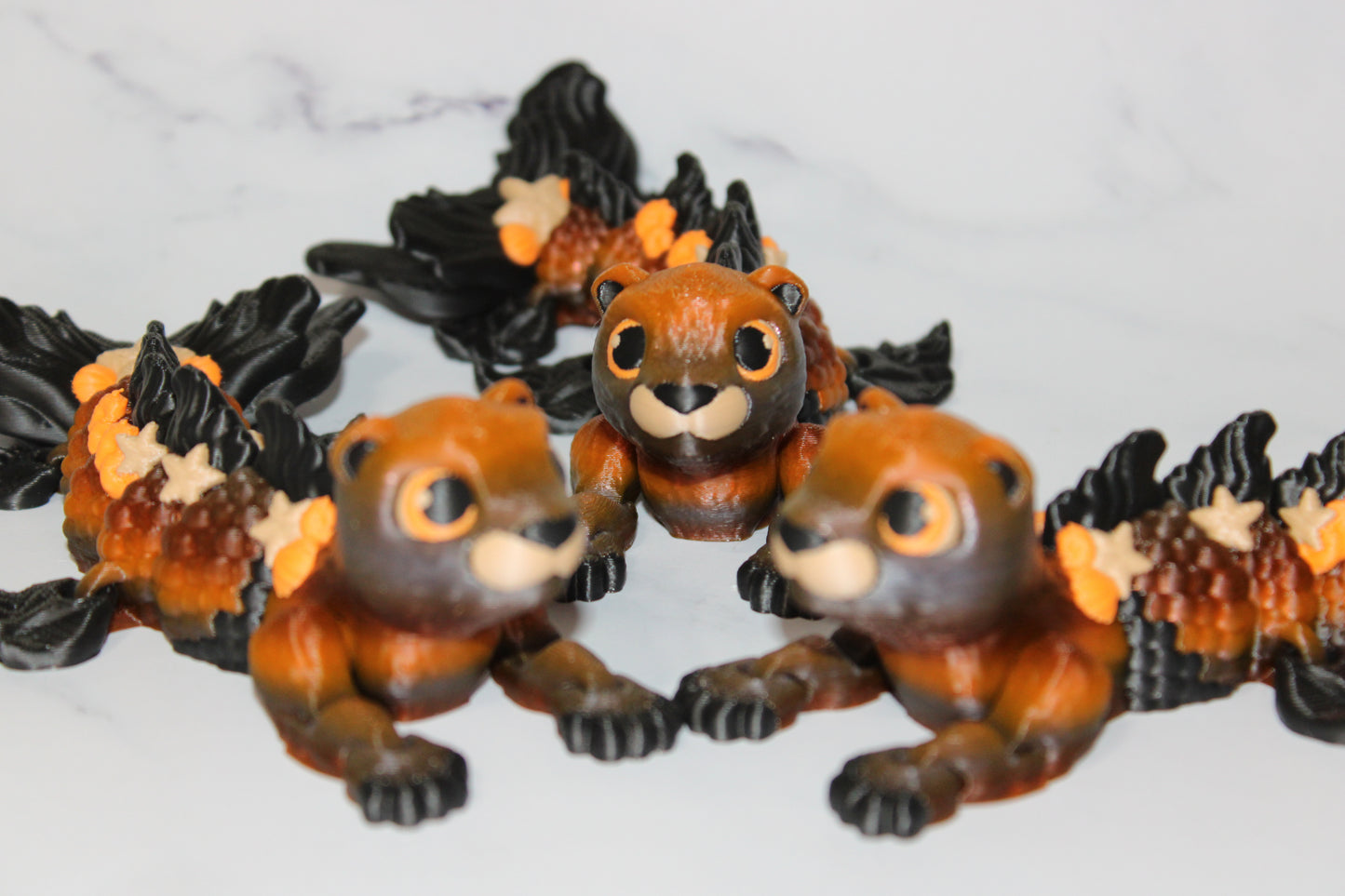 Aquarius the MerOtter Articulated 3d Printed Figurine - Wonderland 3D Printing
