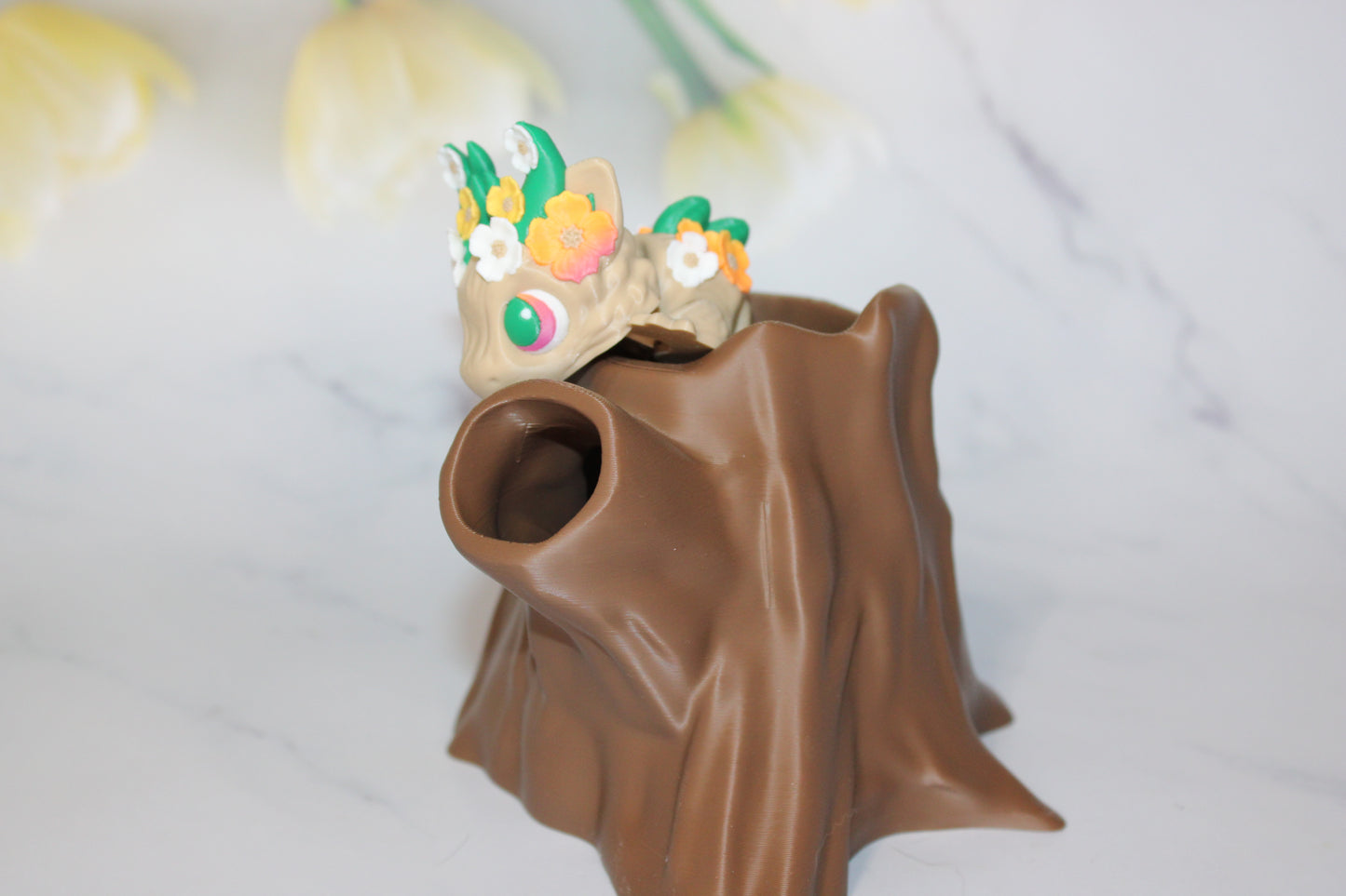 Dogwood Baby Dragon 6 in Articulated 3d Printed Figurine