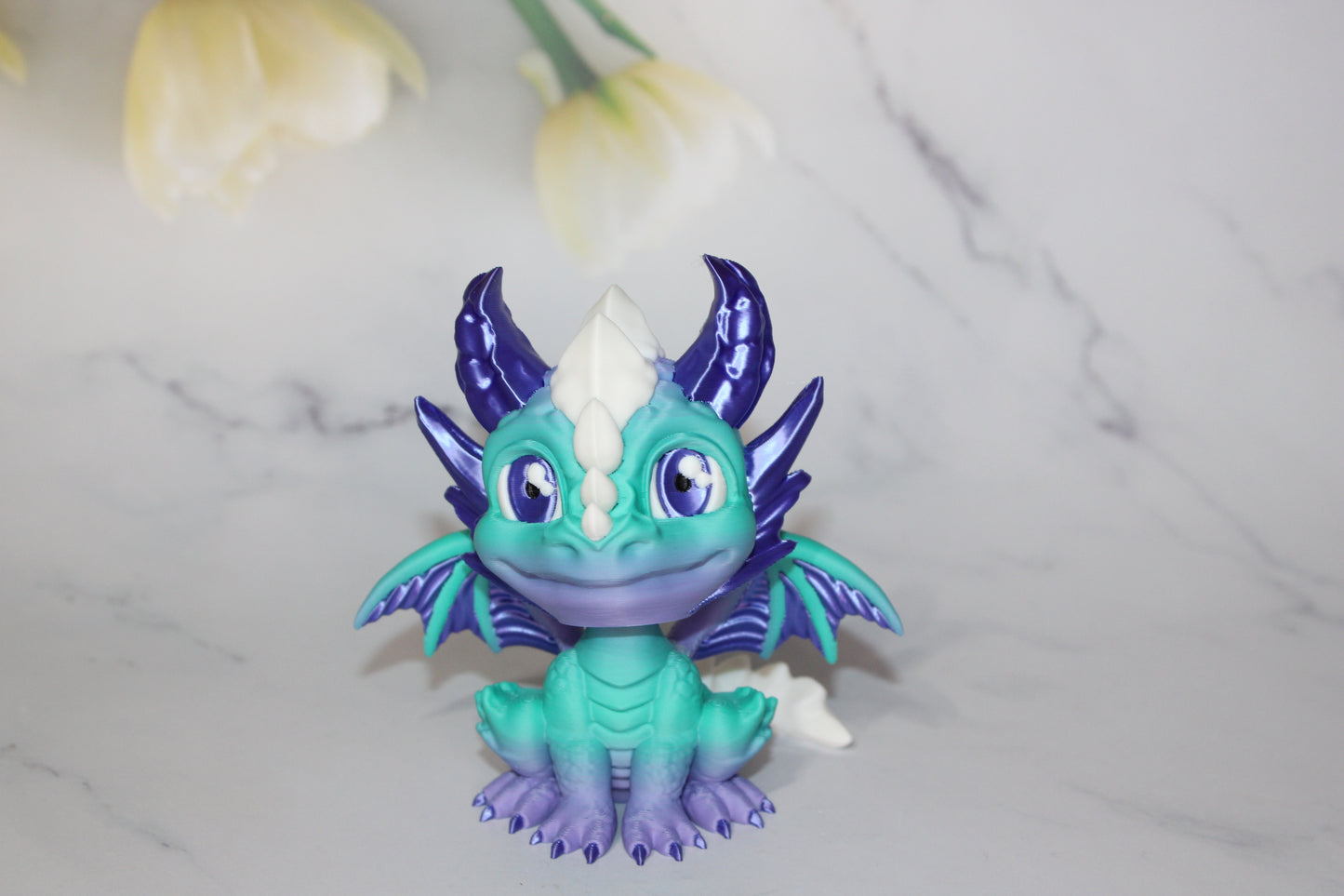 Crystal Hatchling, Dragon Hatchling or Cactus Hatchling Dragon 3d Printed Figurine